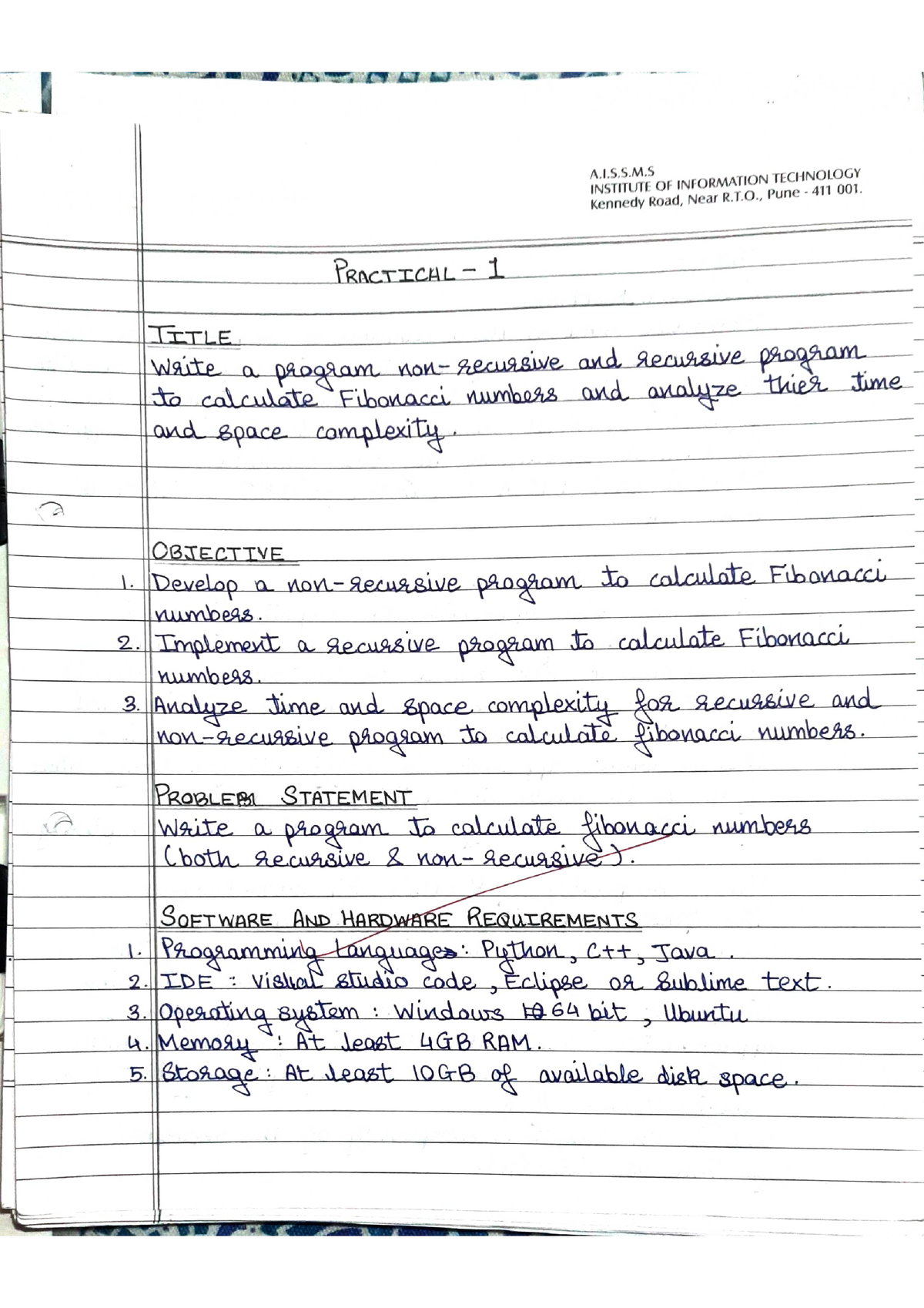 DAA 1 4 - DAA Practical 4 According To Sppu 2019 Pattern - Computer ...