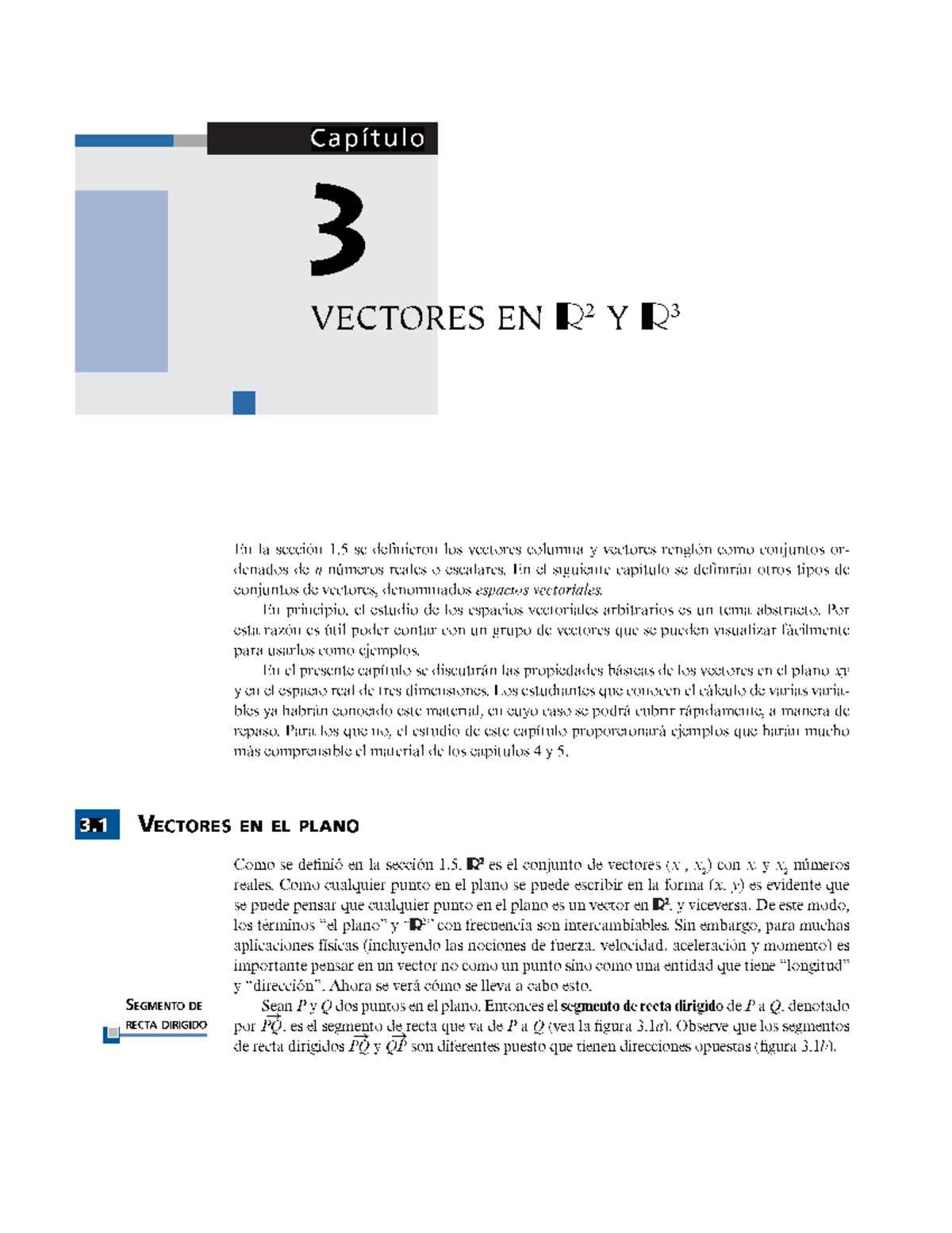 3.1 Vectores - Álgebra Lineal - Studocu