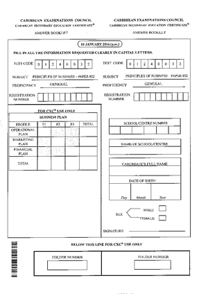 Principle Of Business SBA - Small businesses management - UWI - Studocu