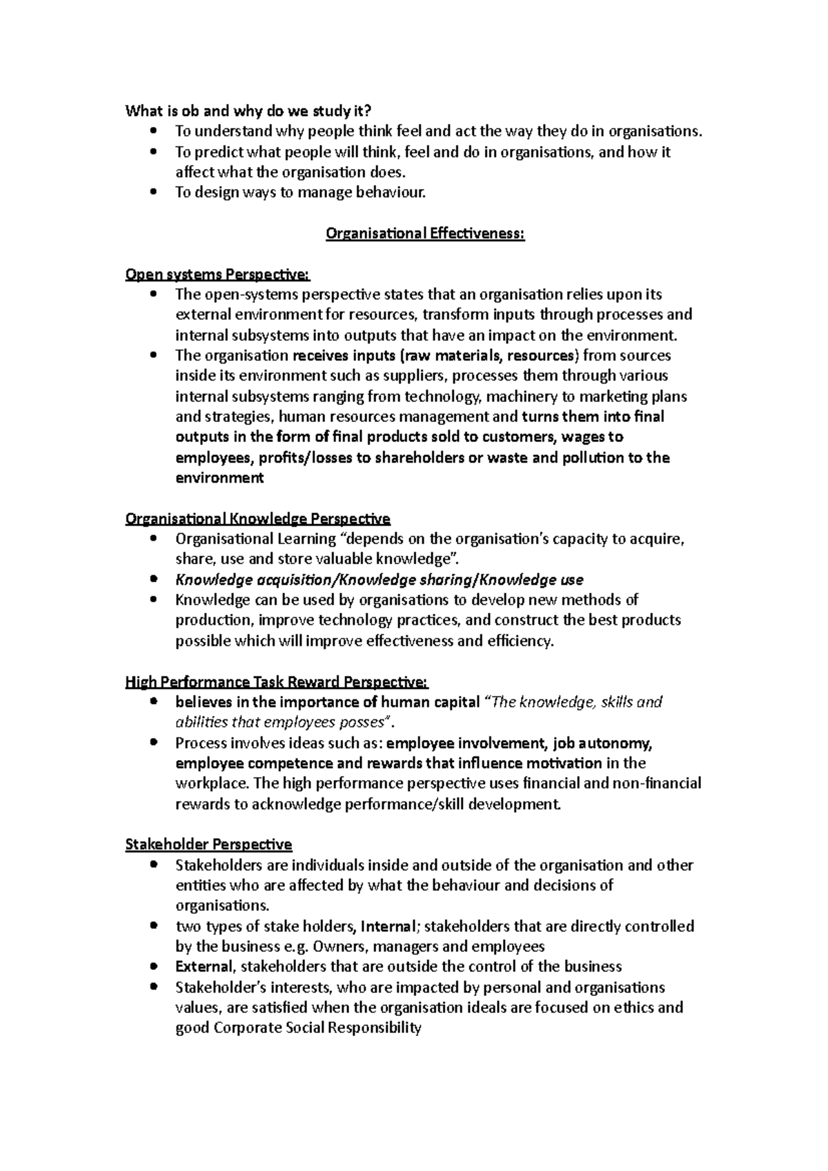 Lecture Notes Lectures 1 13 What Is Ob And Why Do We Study It To