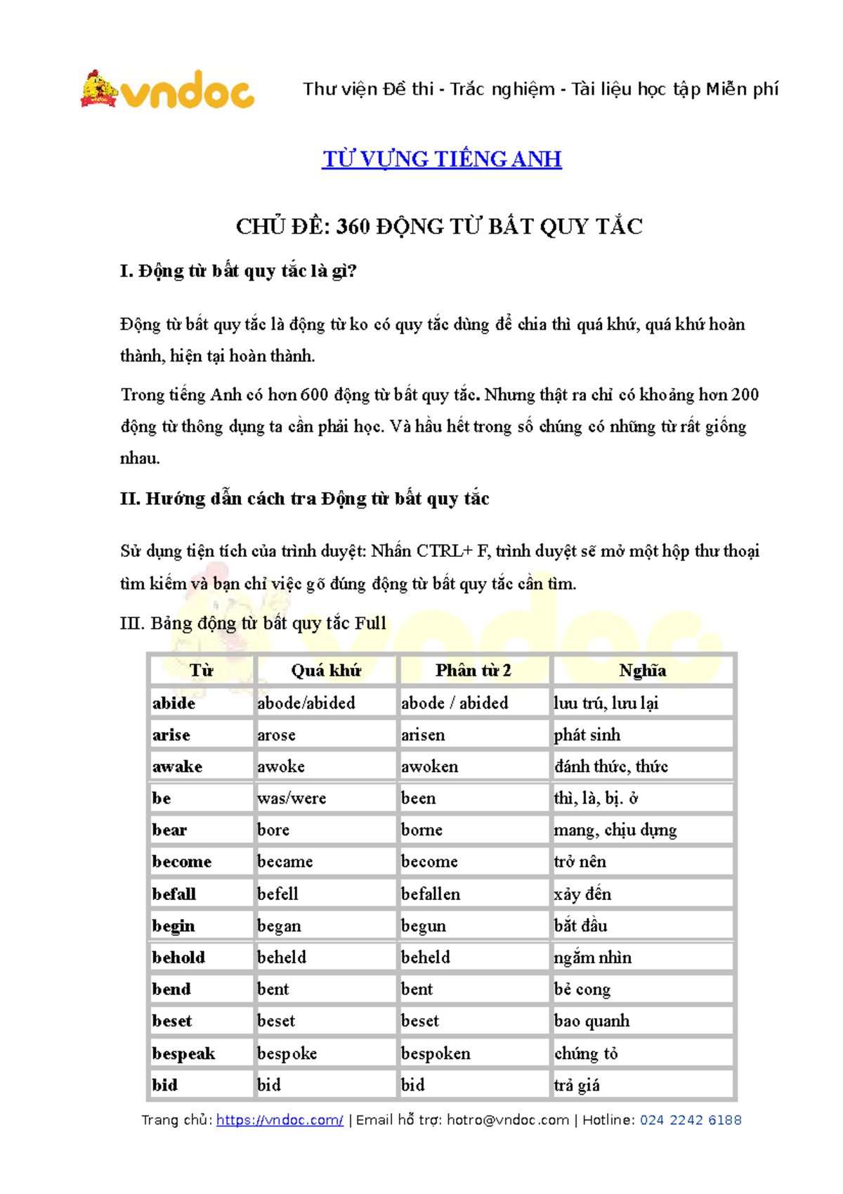 360 dong tu bat quy tac trong tieng anh t v ng ti ng anh ch 360