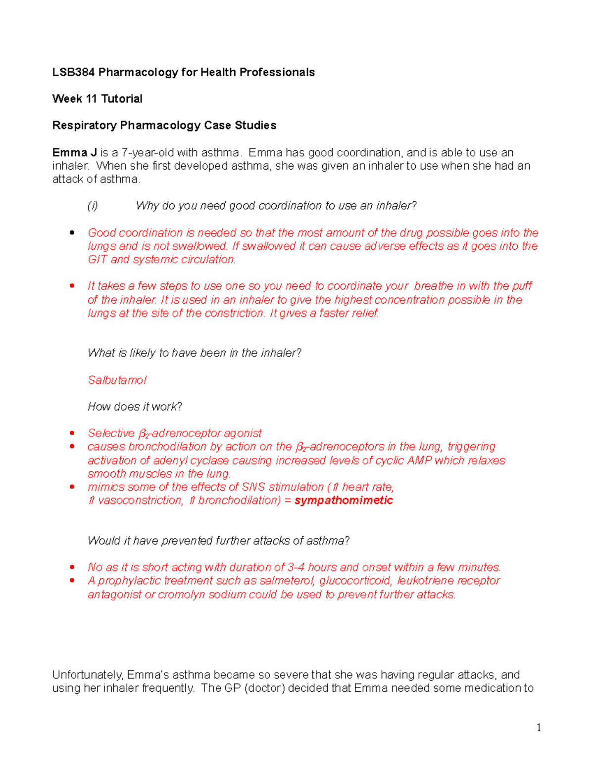 pediatric asthma nursing case study asthma case study pharmacy