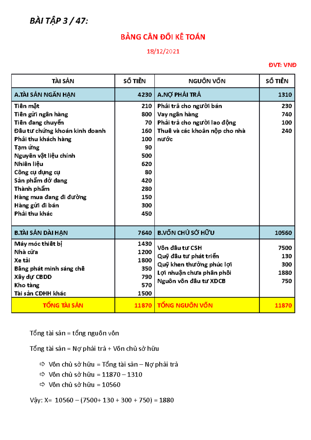 Baitap 1812 Batna Có 3 Bước - BÀI T P 3 / 47:Ậ B NG CÂN ĐỐỐI KẾỐ TOÁN Ả ...