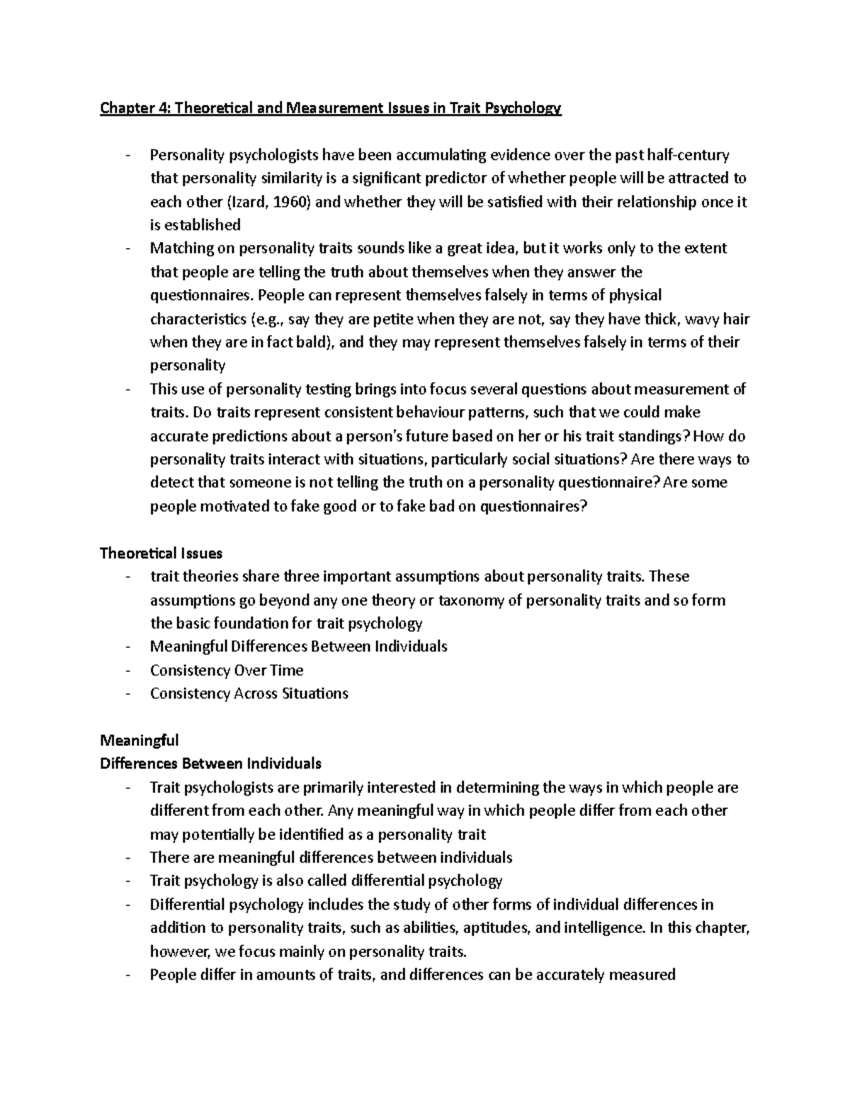 Unit 2 Research Methods and Assessment Issues - Chapter 4: Theore-cal ...