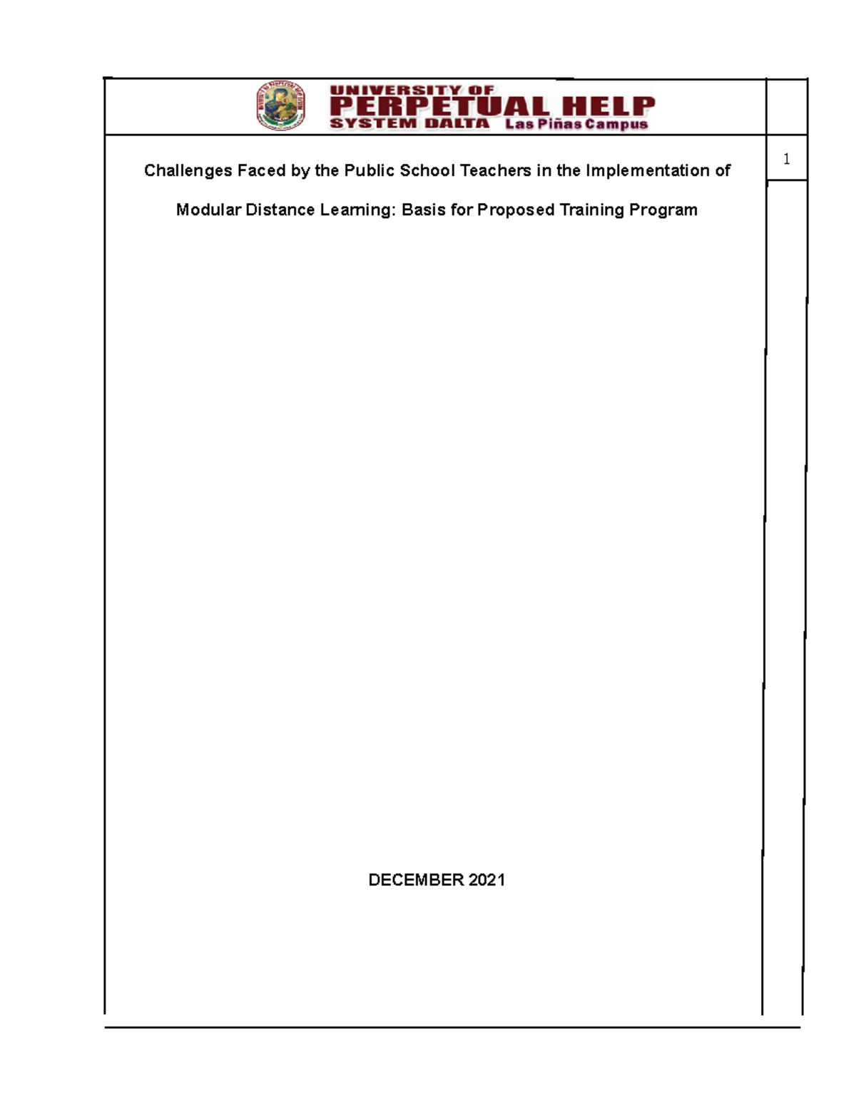 Challenges Faced by the Public School Teachers in the Implementation of ...