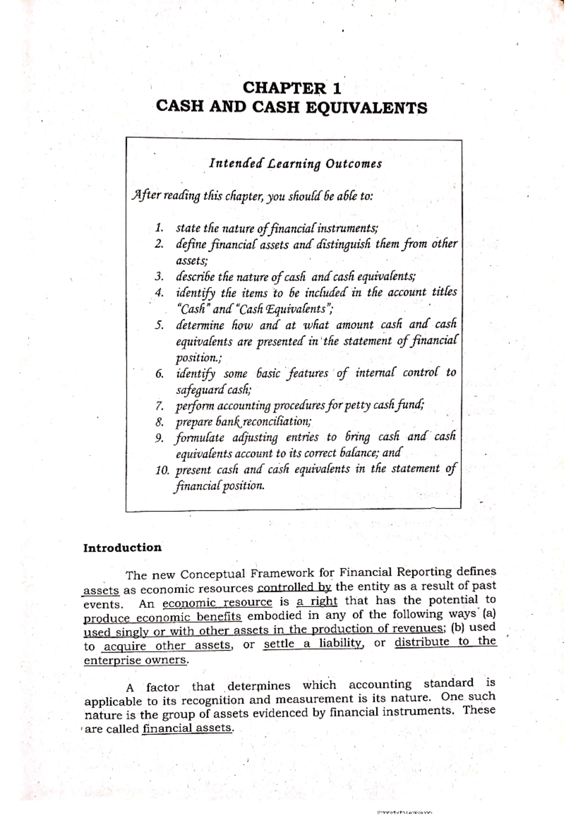 Intermediate Accounting 1 Chapter 1 - Studocu