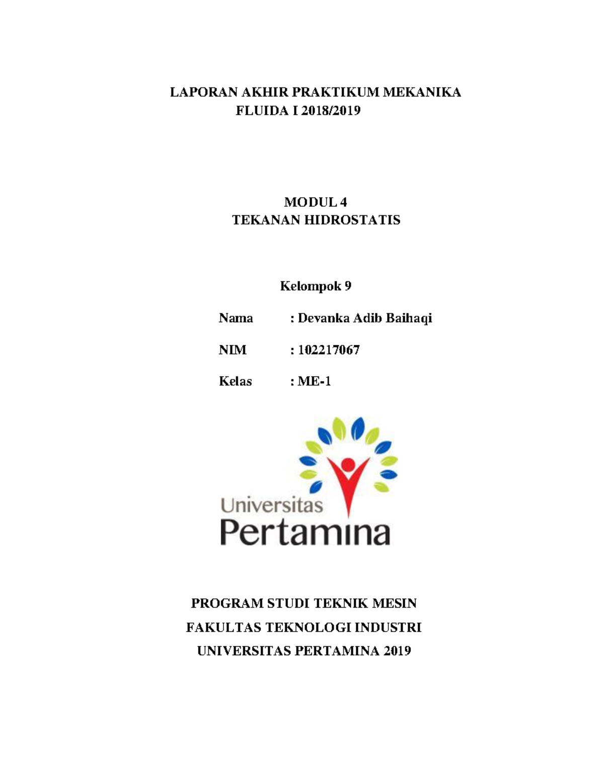 Devanka Adib Kelompok 9 Shift A Modul 4 - LAPORAN AKHIR PRAKTIKUM ...