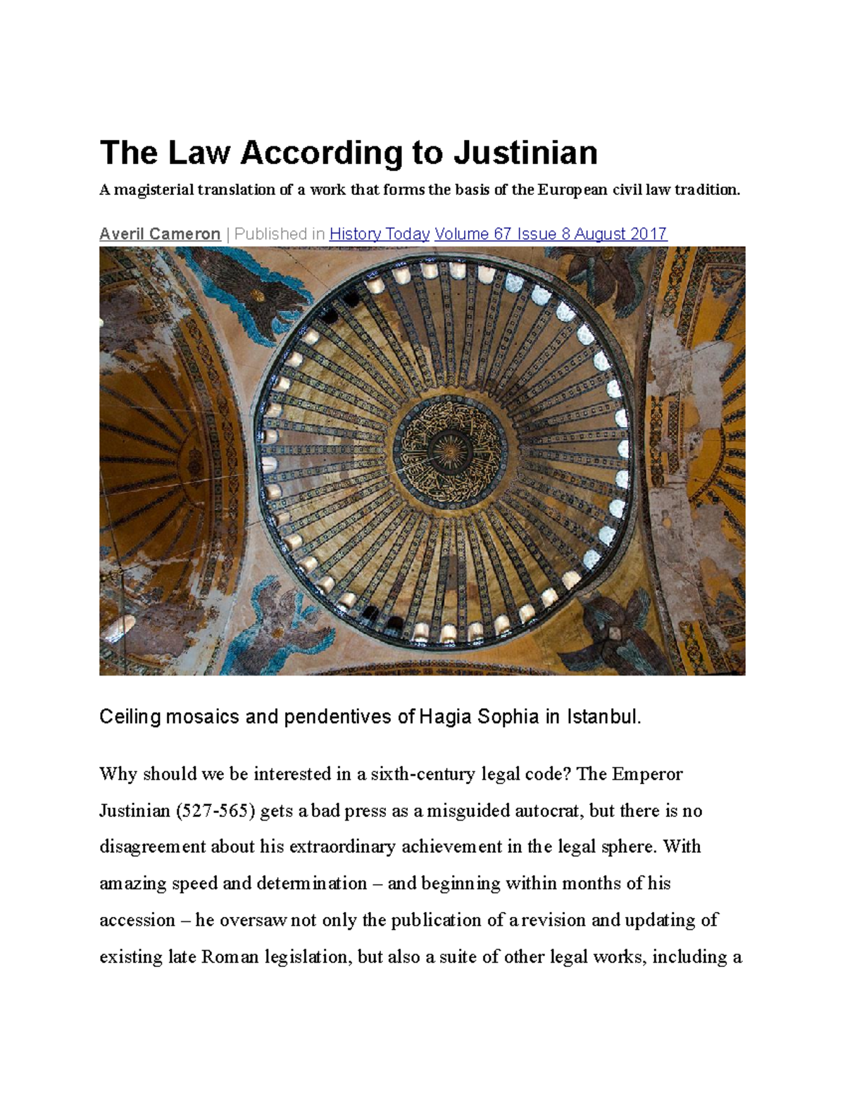 Copy of The Law According to Justinian and Libel laws - The Law ...