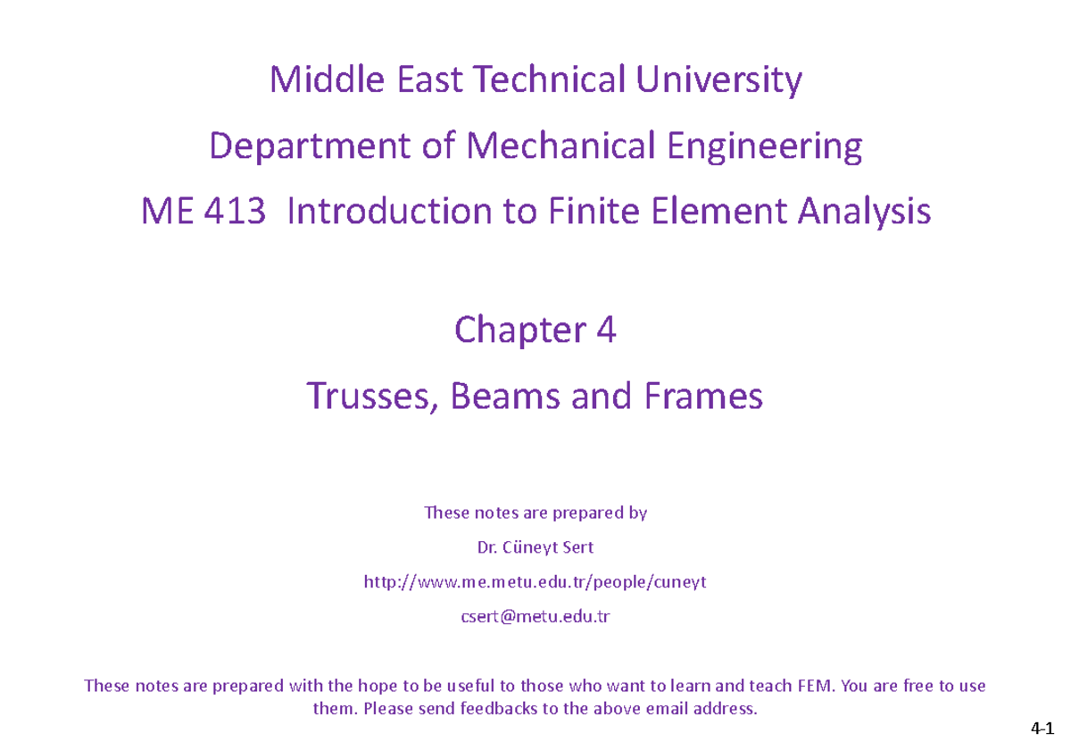 Chapter 4 - Lecture - Middle East Technical University Department of ...