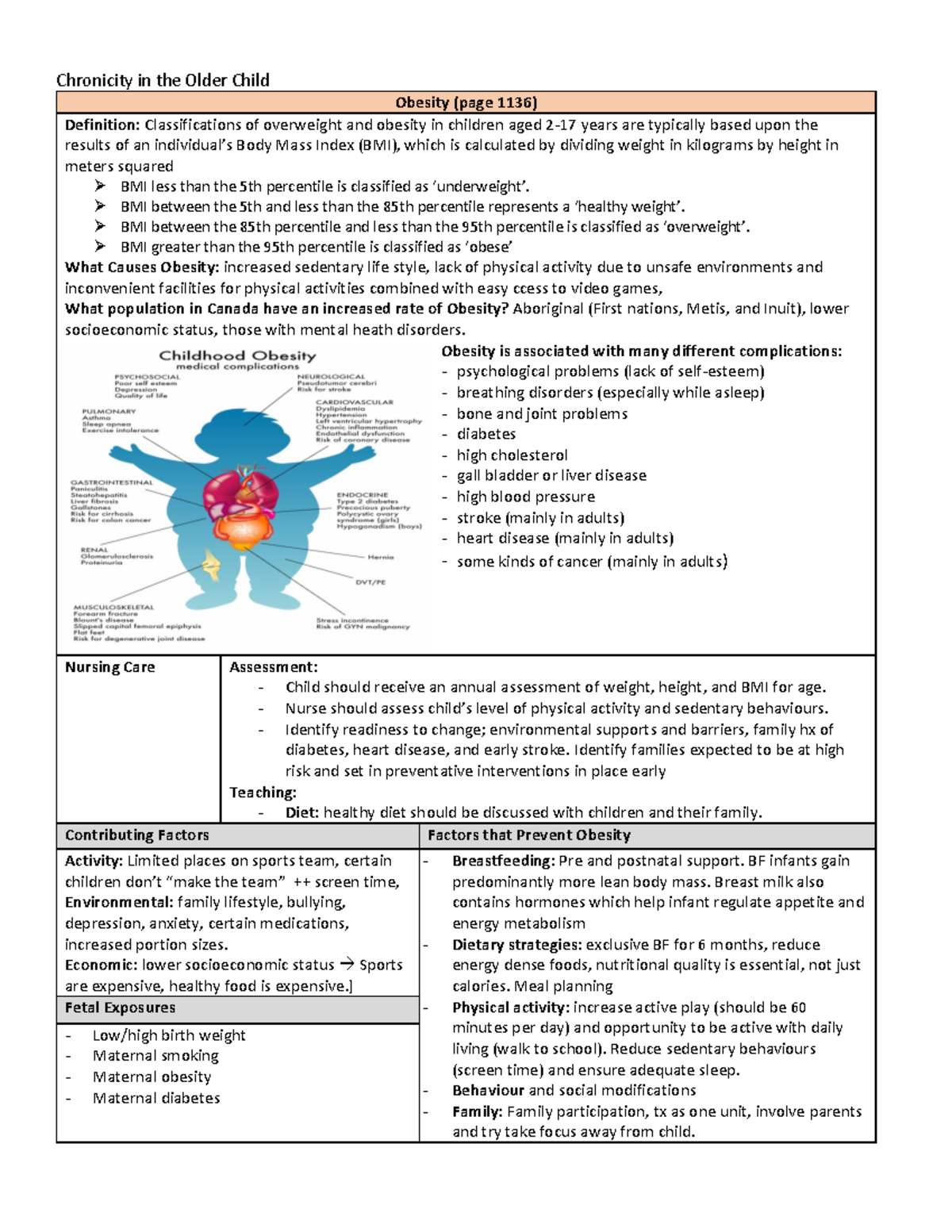 N301 - Chronicity in the Older Child - Chronicity in the Older Child ...