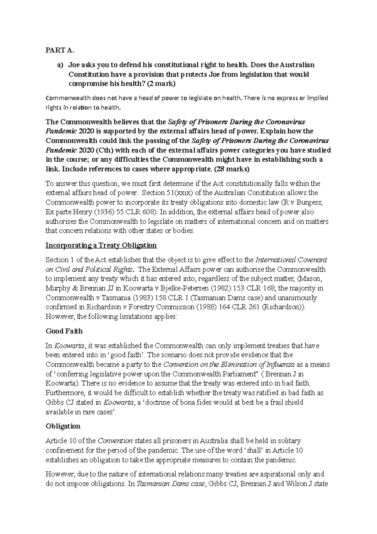 18639562 ConstiPracAnswer constitutional law exam questions and