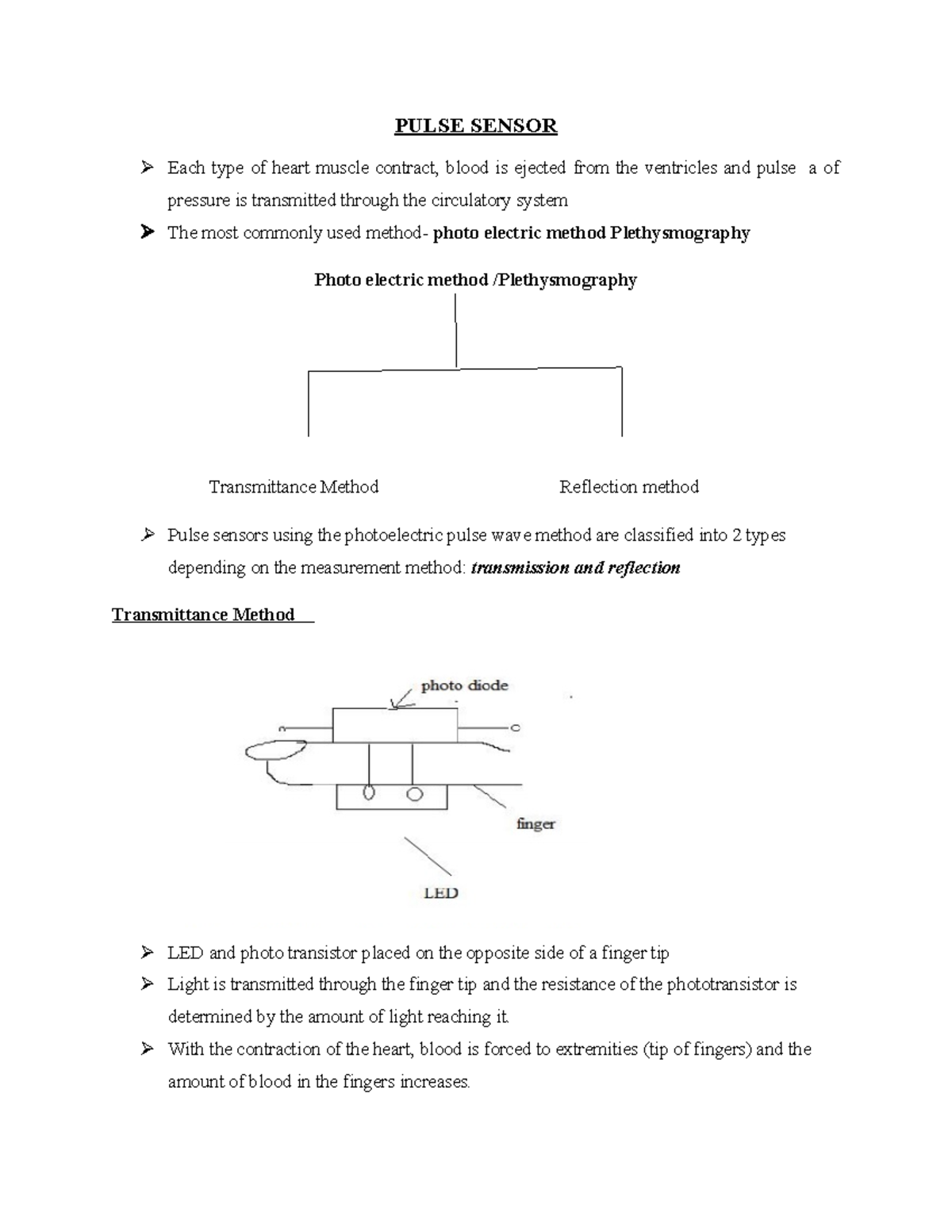Pulse Sensor Electronics and biomedical engineering topics PULSE