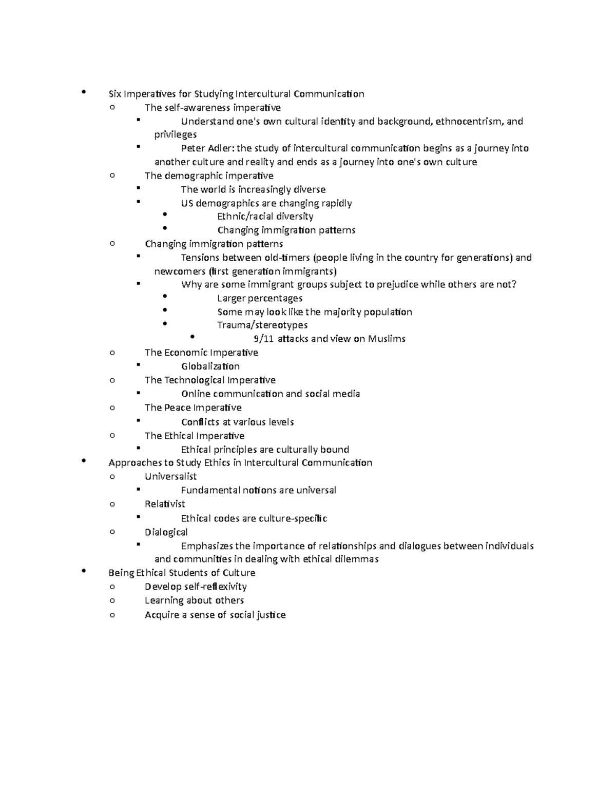 develop a case study relative to understanding intercultural communication