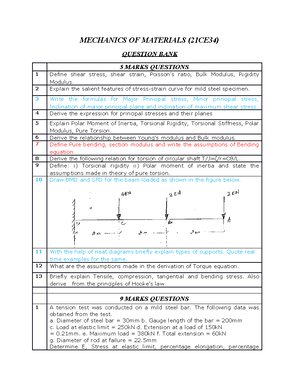 FM Question BANK - 21CE31 - FLUID MECHANICS (21CE31) QUESTION BANK ...