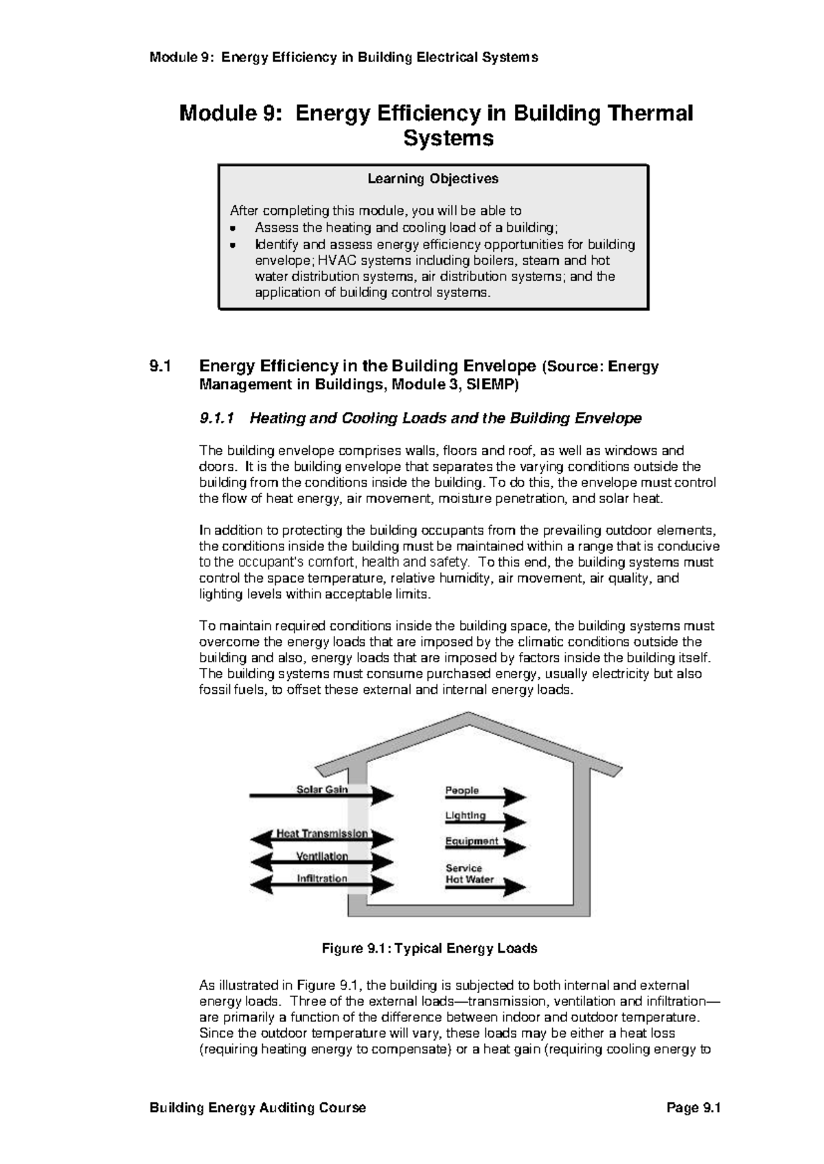 Building Energy Auditing Module 9 Final - Module 9: Energy Efficiency ...