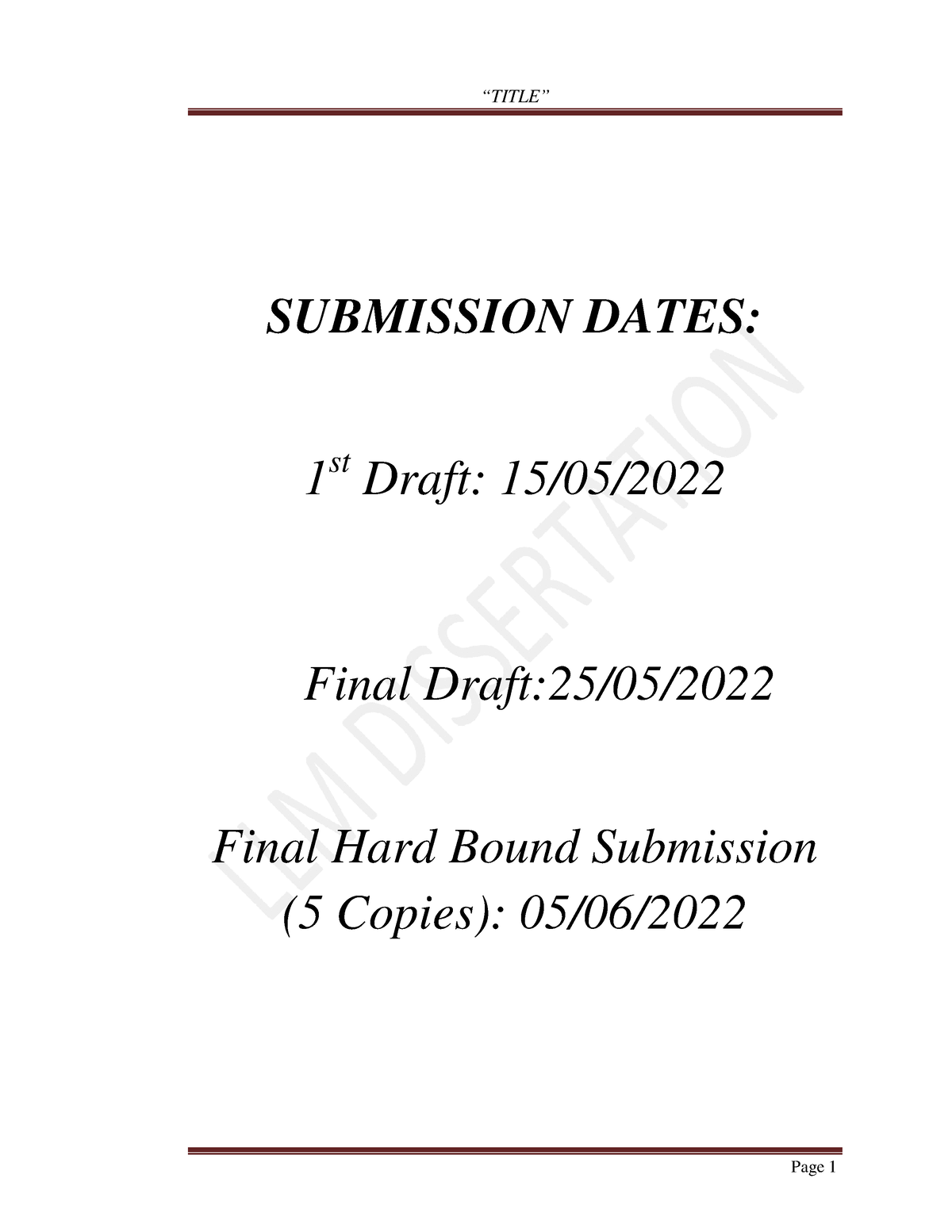 llm dissertation format