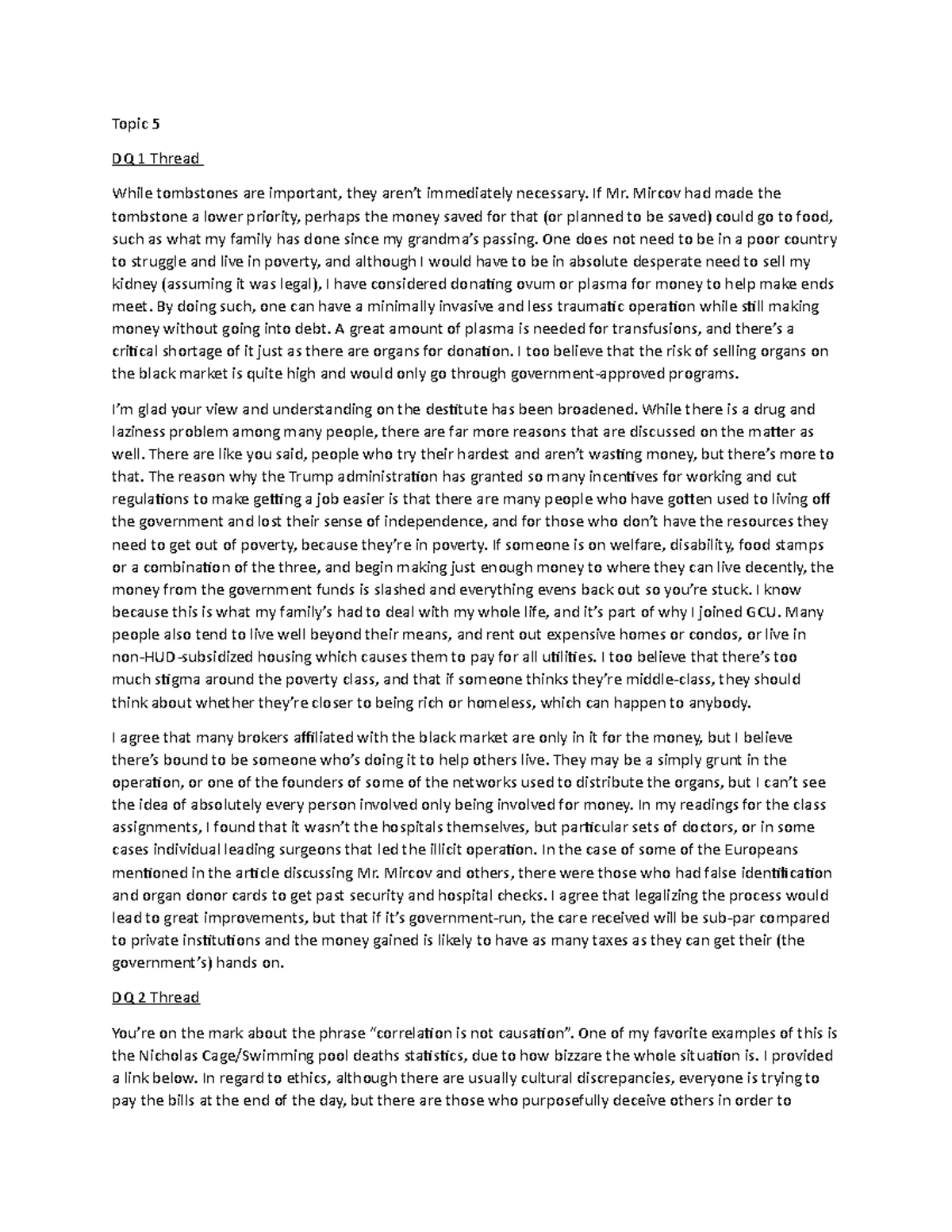 Black market organ essay image