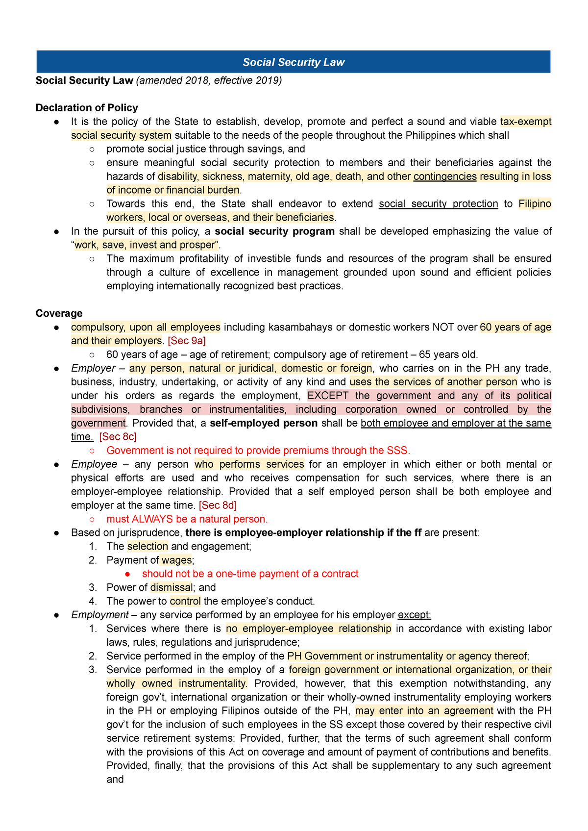 Social Security Act - Social Security Law Social Security Law (amended ...