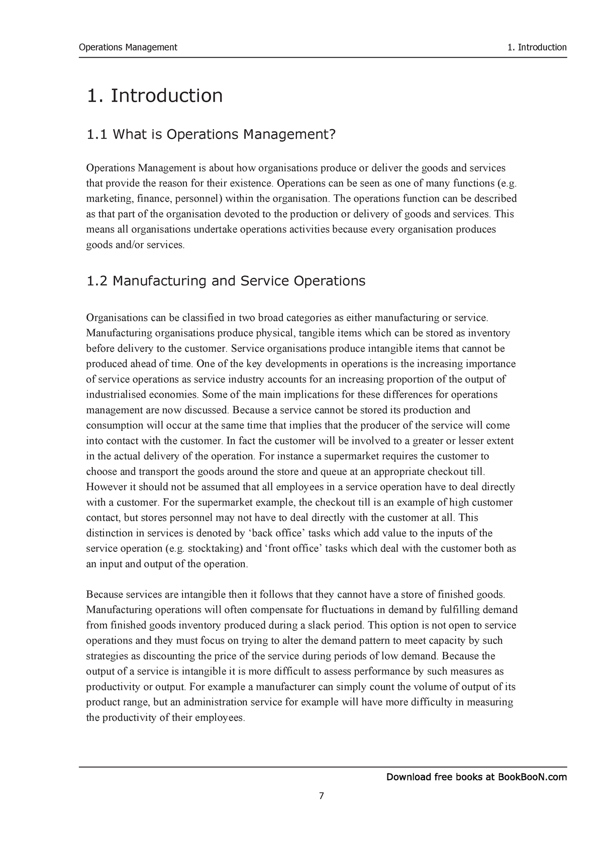 dissertation on operation management