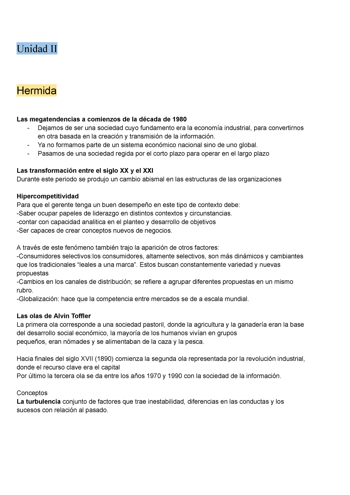 Administración II - Resumen Para Primer Parcial De Admi Ii - Unidad II ...