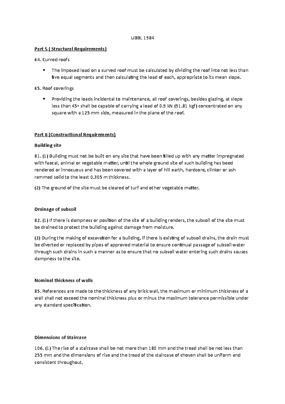 UBBL 1984 Weekly Task For EC110 (Explaining Some of UBBL Requirement In ...