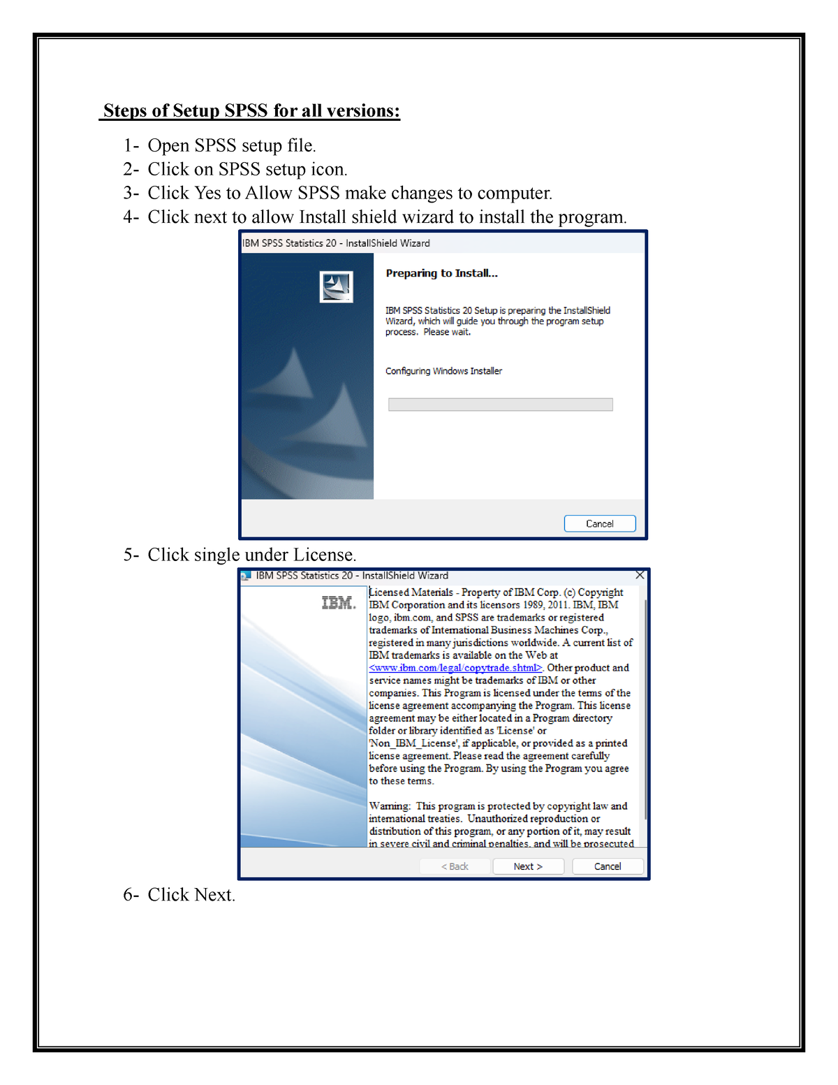 Steps of Set up SPSS all versions - Steps of Setup SPSS for all ...