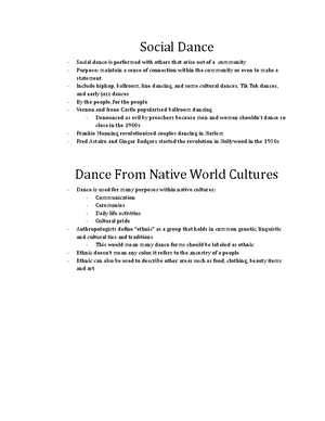 Dance 2 - assignment guide - After watching slides 4,5,6 and 13, my ...