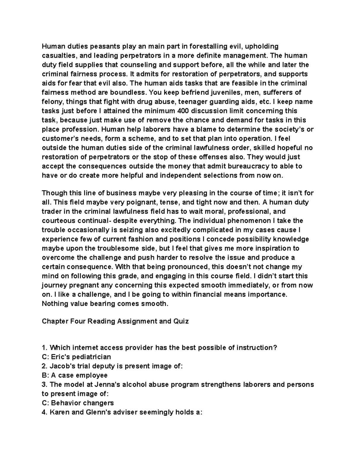 DB CJHS300 - Discussion Board for CJHS-300; Human Service Practice In ...