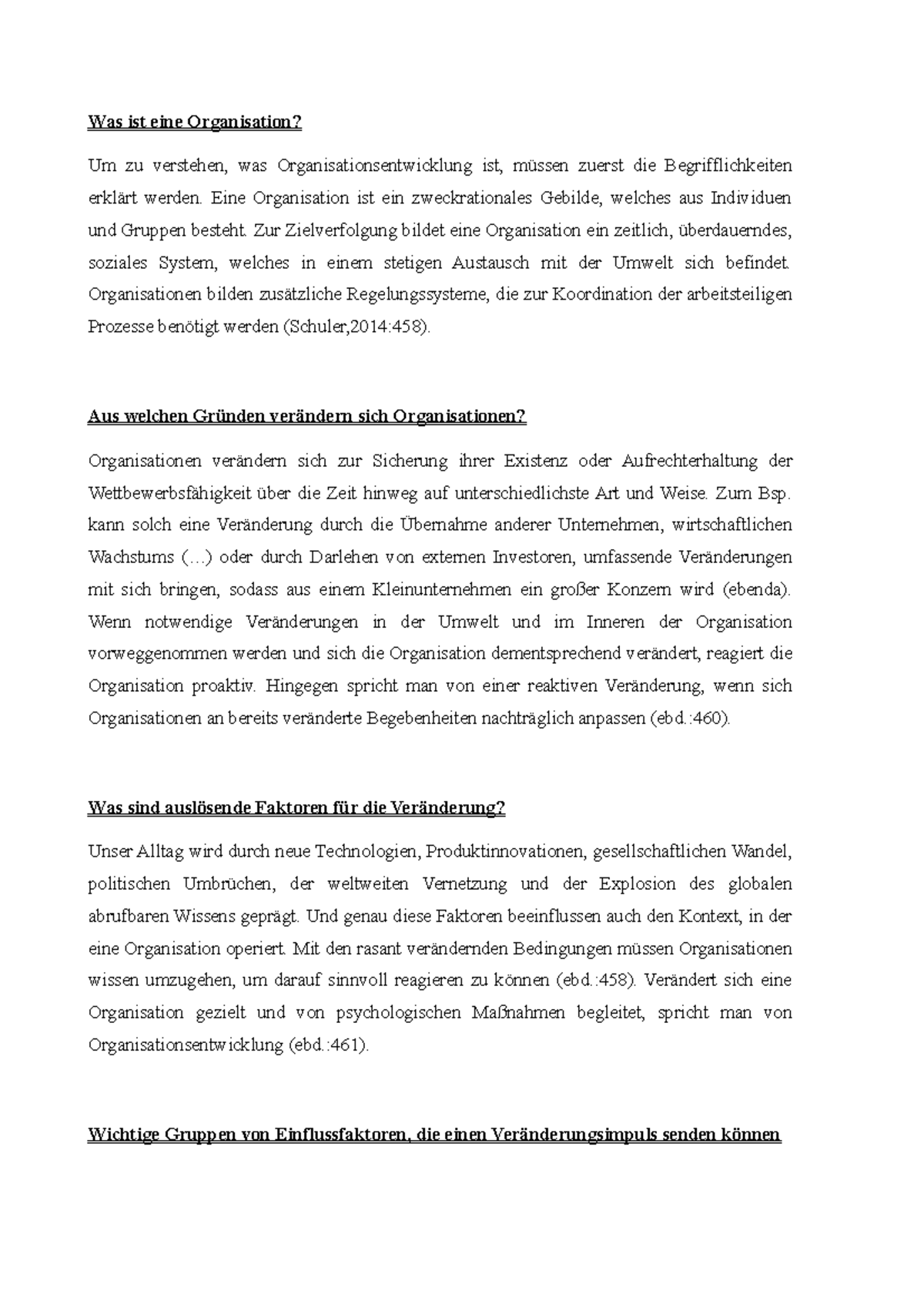 Schriftliche Ausarbeitung Einer Aktivität Im Kindergarten Beispiel Schriftliche Ausarbeitung - Was ist eine Organisation? Um zu verstehen