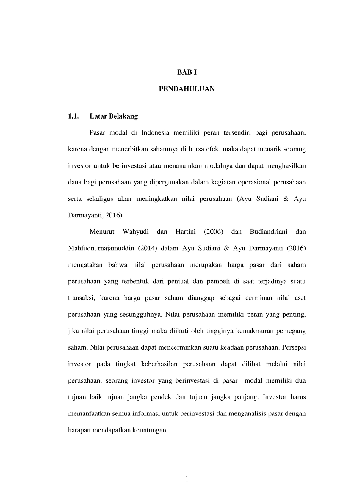 Analisis Nilai Perusahaan, Profitabilitas Sebagai Variabel Intervening ...