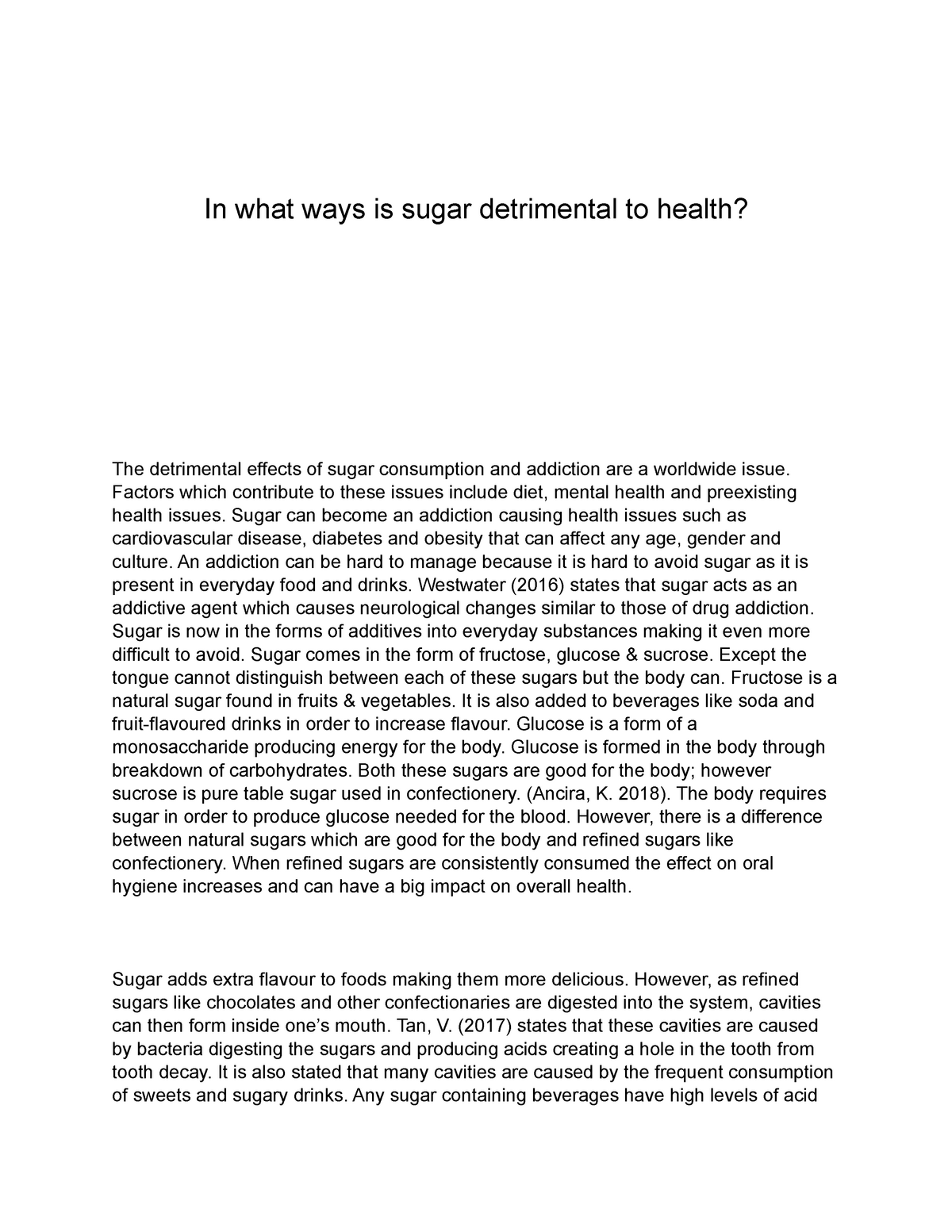essay on sugar diabetes