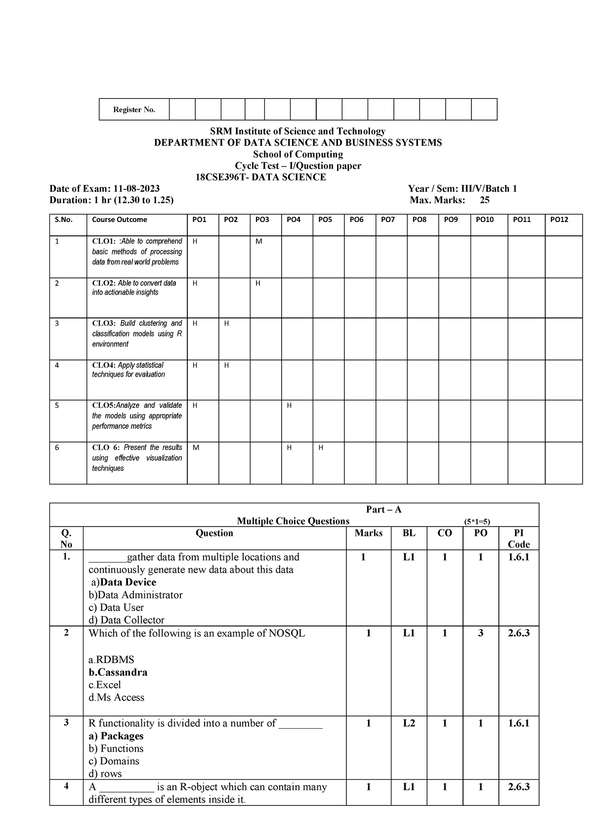 Cts papers - ####### SRM Institute of Science and Technology ...