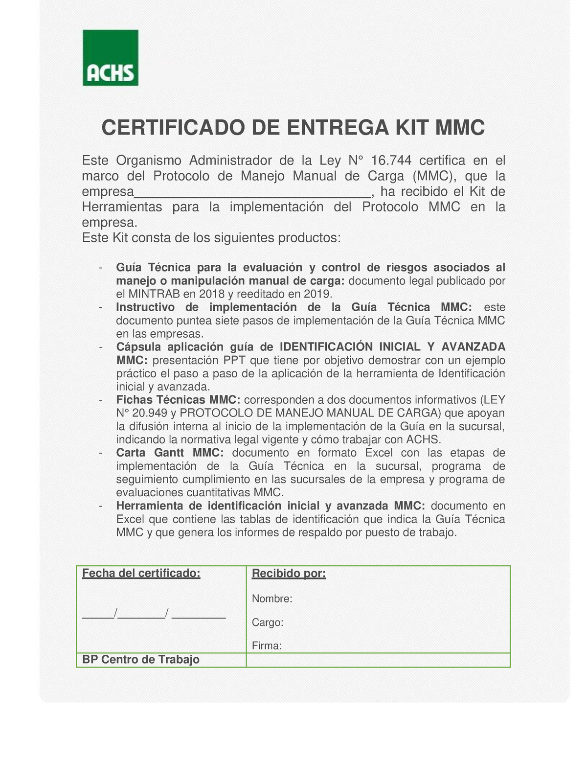 Certificado De Entrega Kit Mmc 2021 Certificado De Entrega Kit Mmc Este Organismo 3556