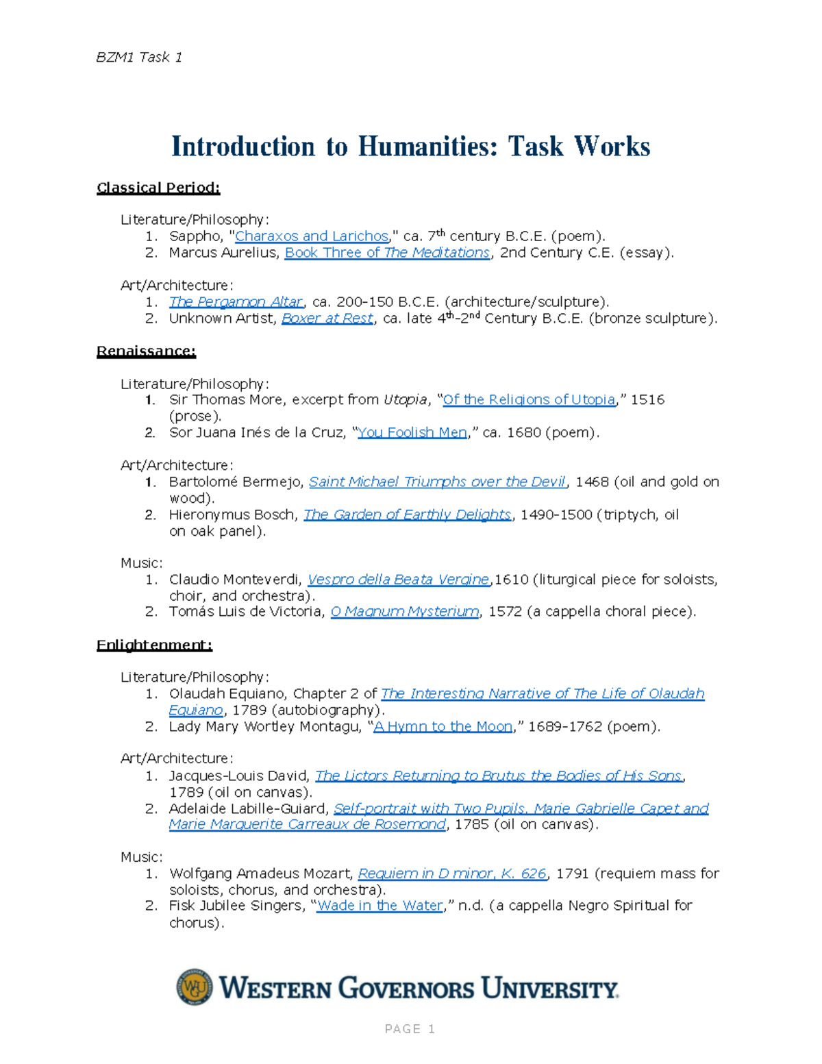 C100 Bzm1 Task 1 Task Works - BZM1 Task 1 PAGE 1 Introduction To ...