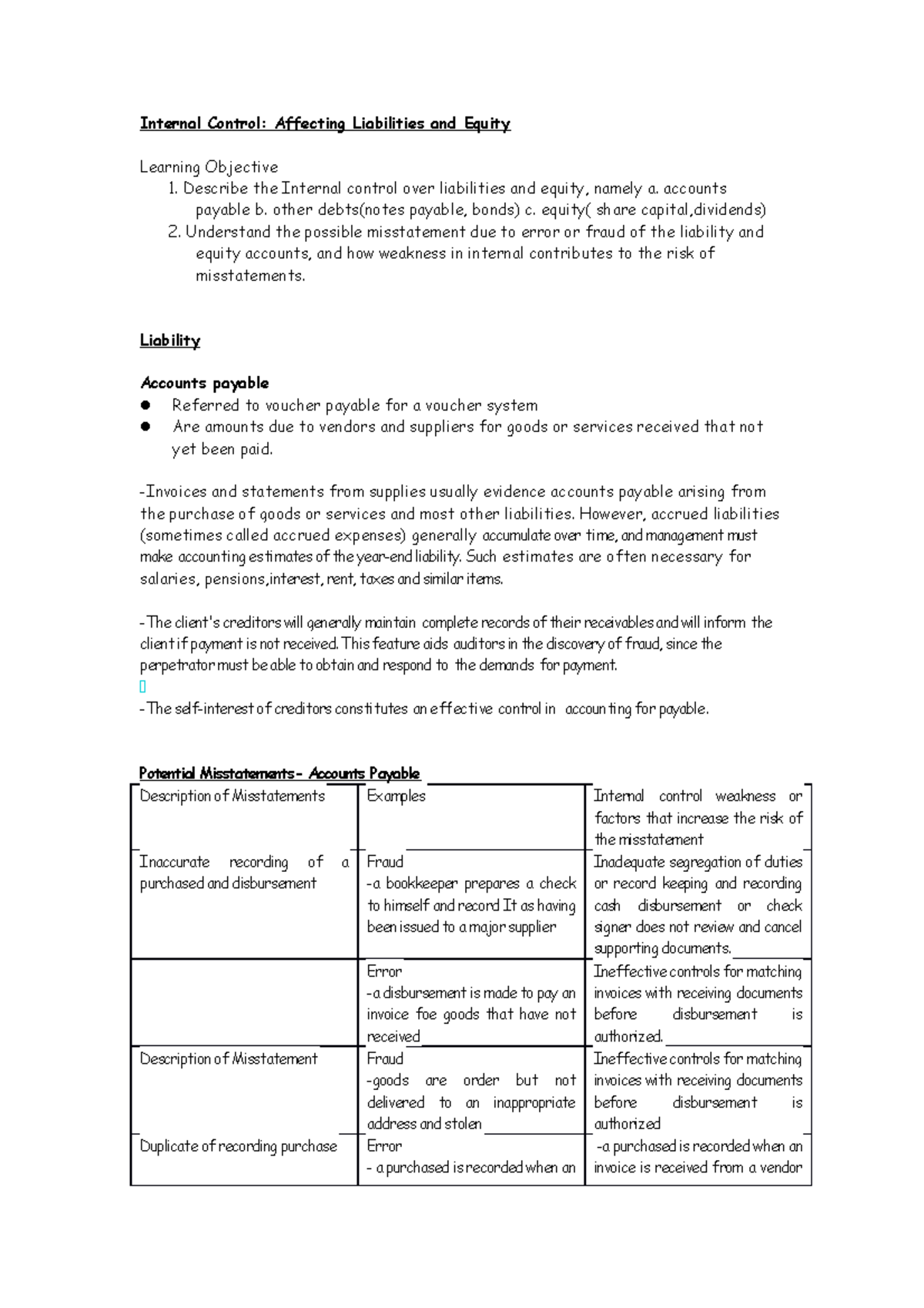 What Are The Internal Control Procedures