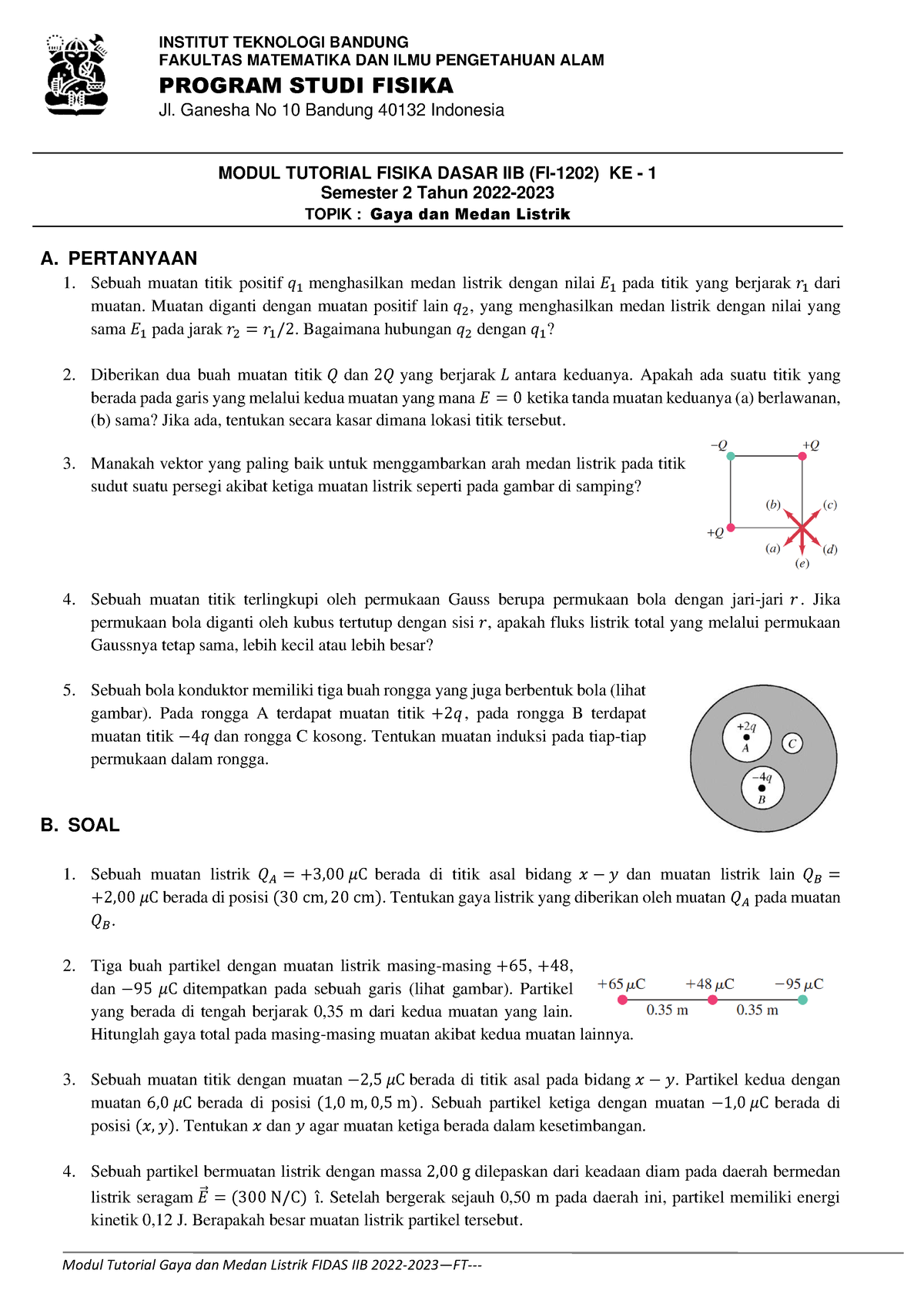 Modul Tutorial 1 Fidas 2B - Modul Tutorial Gaya Dan Medan Listrik FIDAS ...