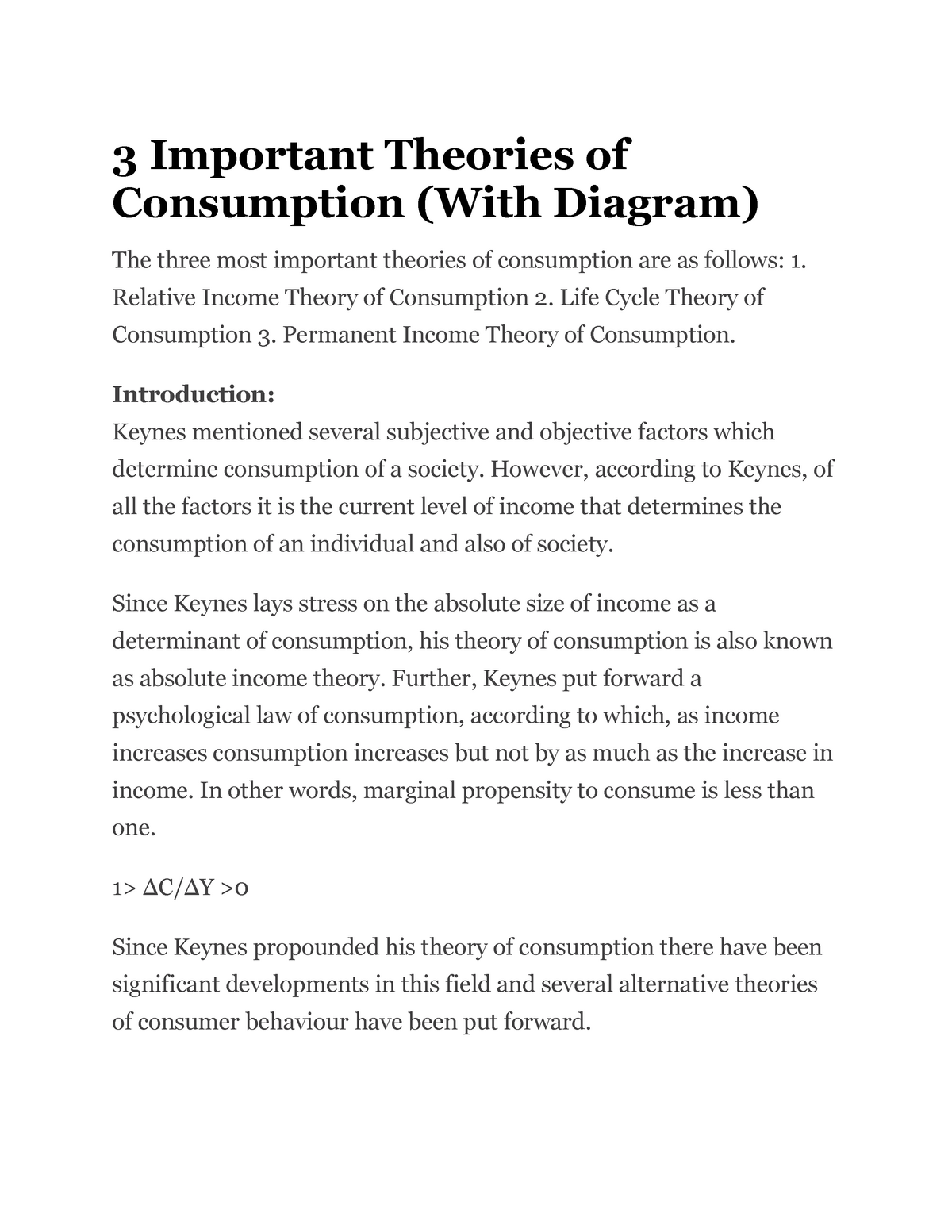 consumption-theory-summary-macro-3-important-theories-of