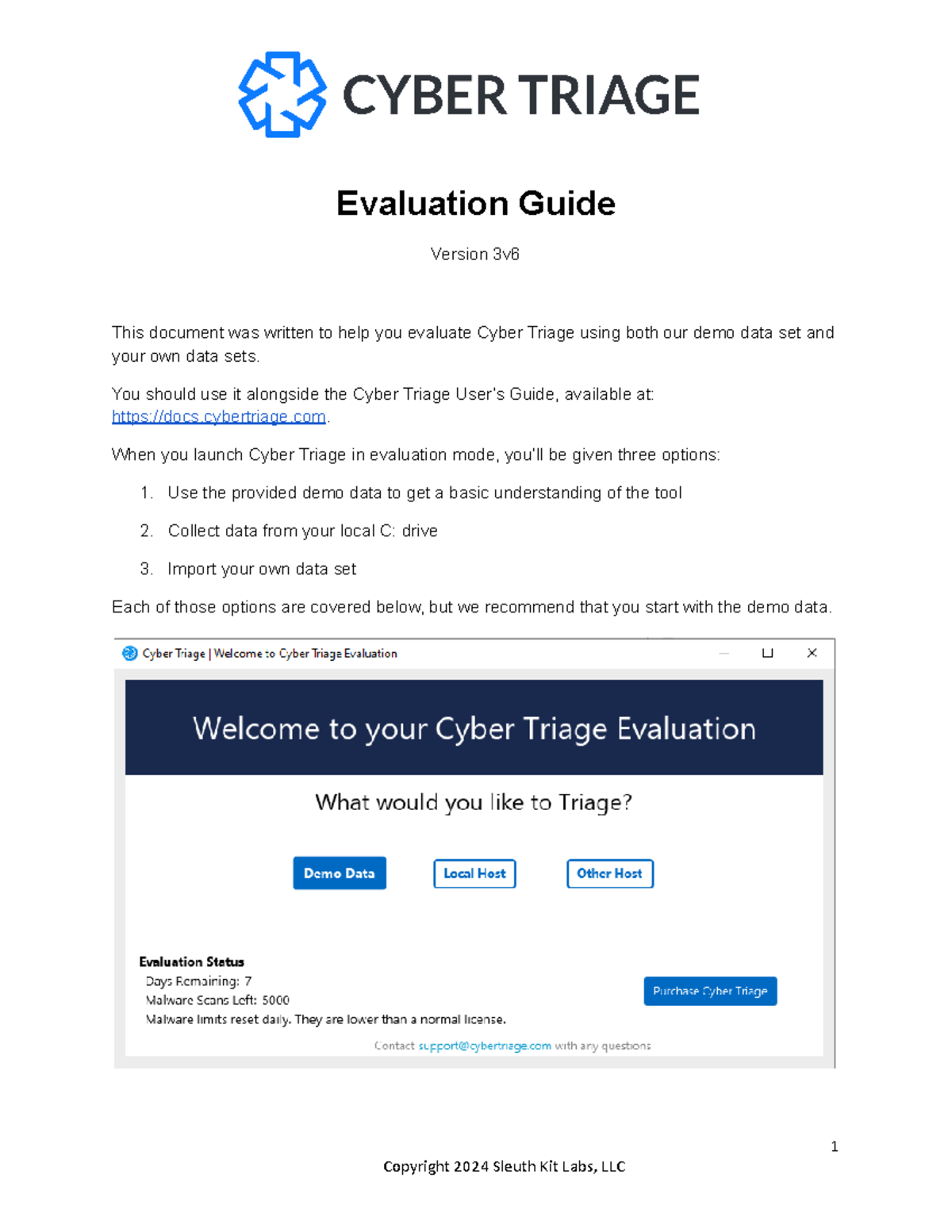 Cyber Triage Evaluation Guide 3v6 - Evaluation Guide Version 3v This ...