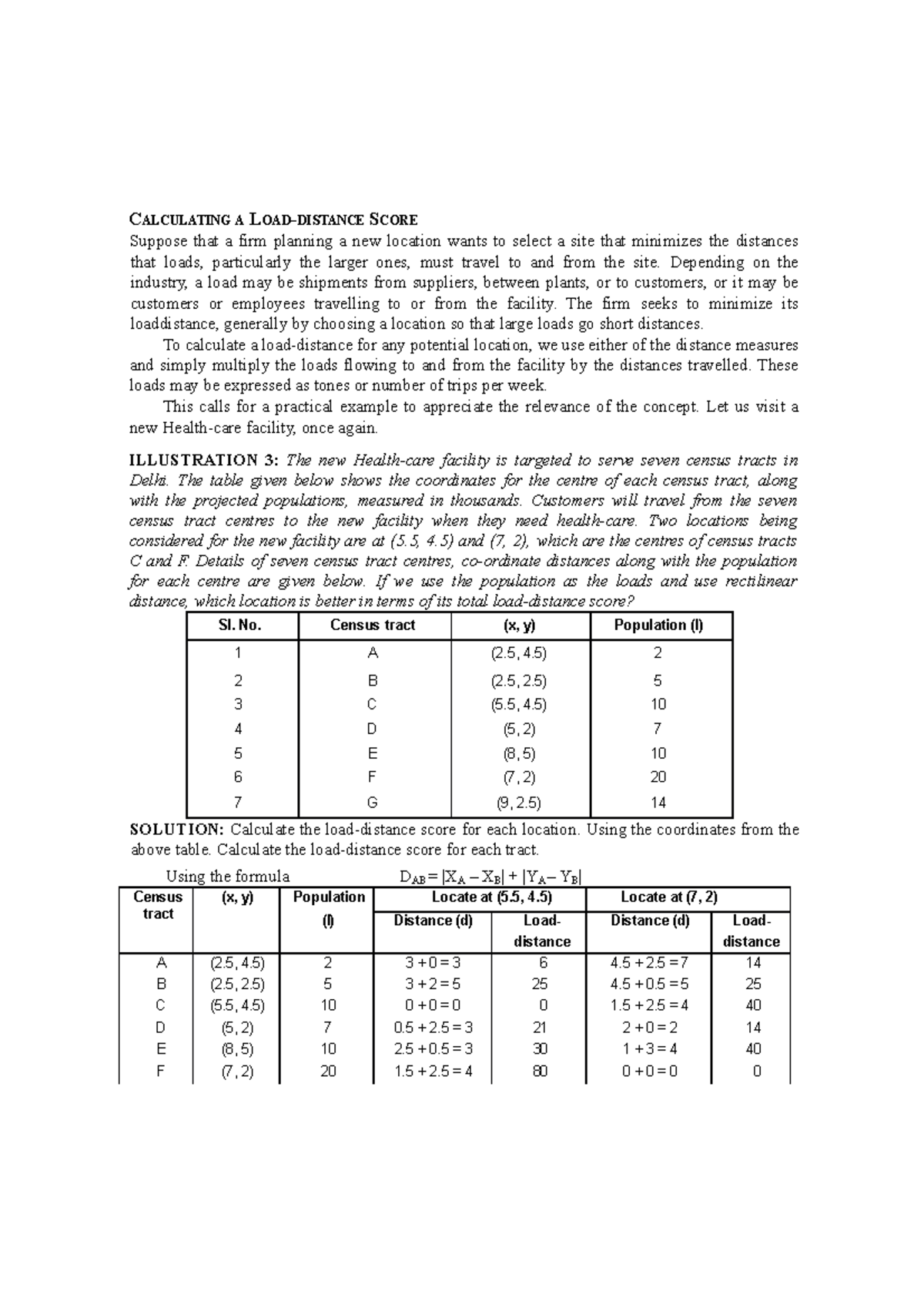 Calculating A LOAD CALCULATING A LOAD DISTANCE SCORE Suppose That A calculating-a-load-calculating-a-load-distance-score-suppose-that-a