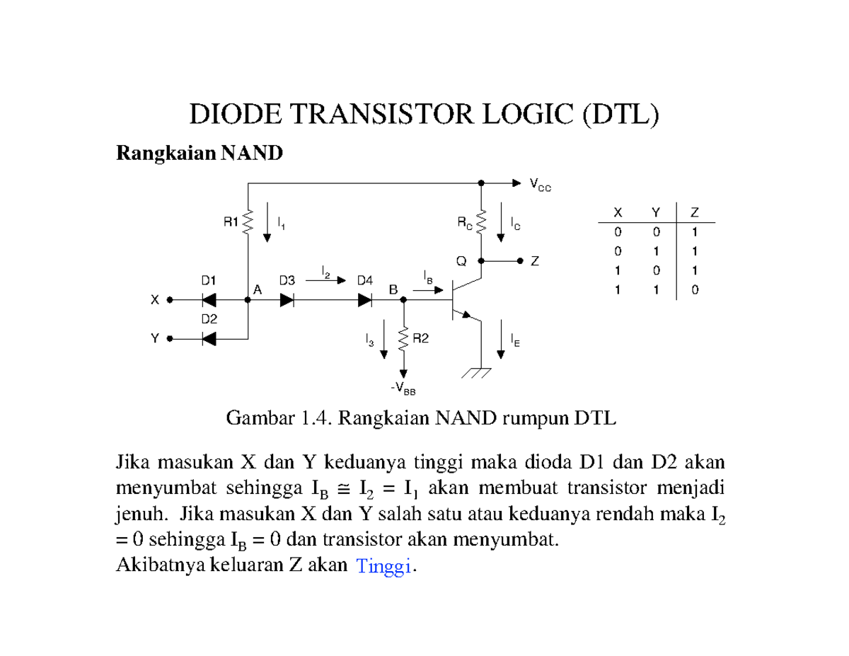 Tke slide diode transistor logic atau dtl19 DIODE TRANSISTOR LOGIC
