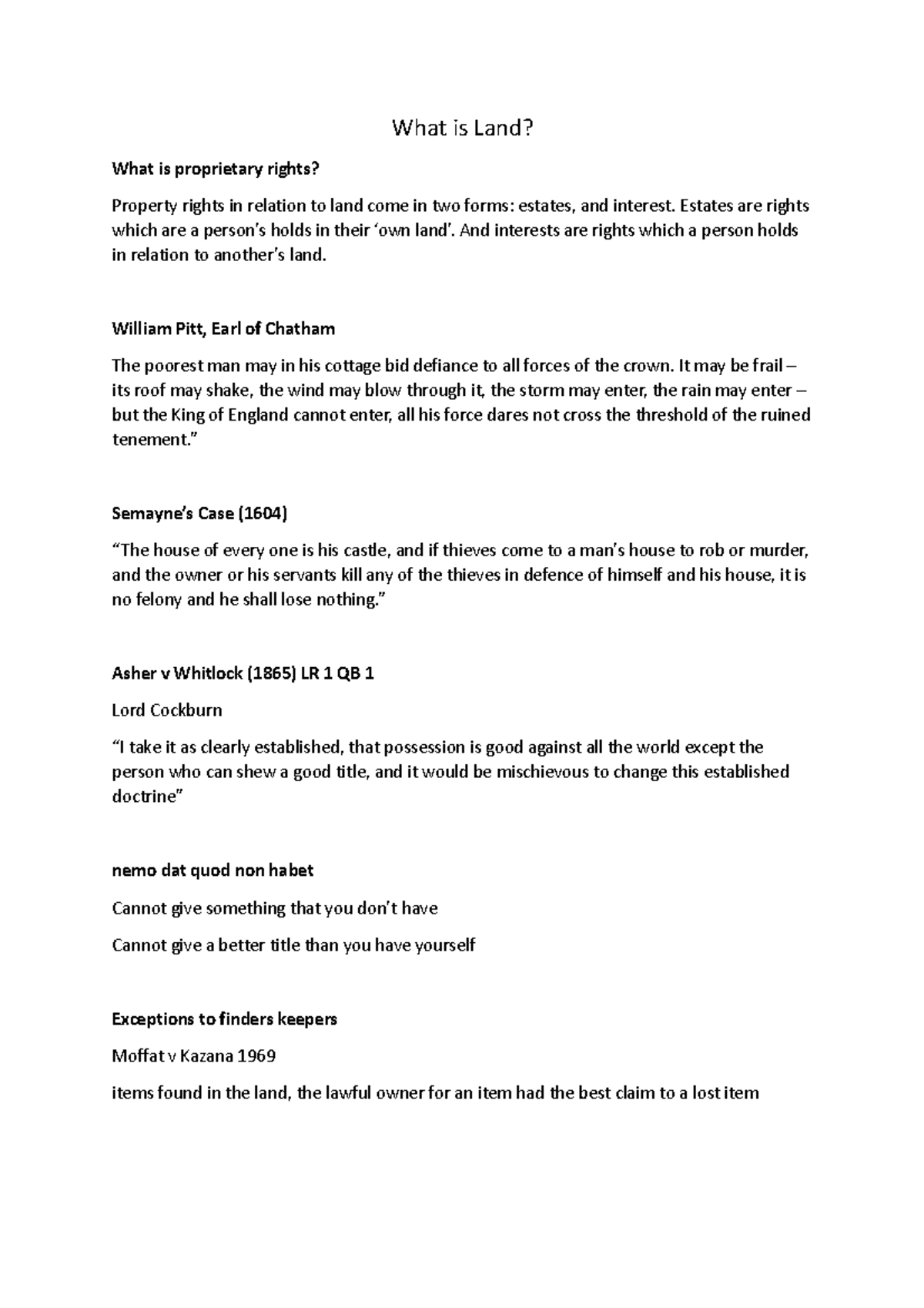 Land property fixtures chattels three dimension What is Land? What is