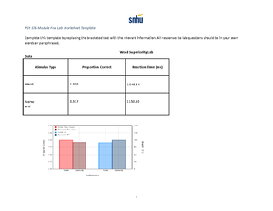 PSY 375 Module Six Lab Worksheet - PSY 375 Module Six Lab Worksheet ...