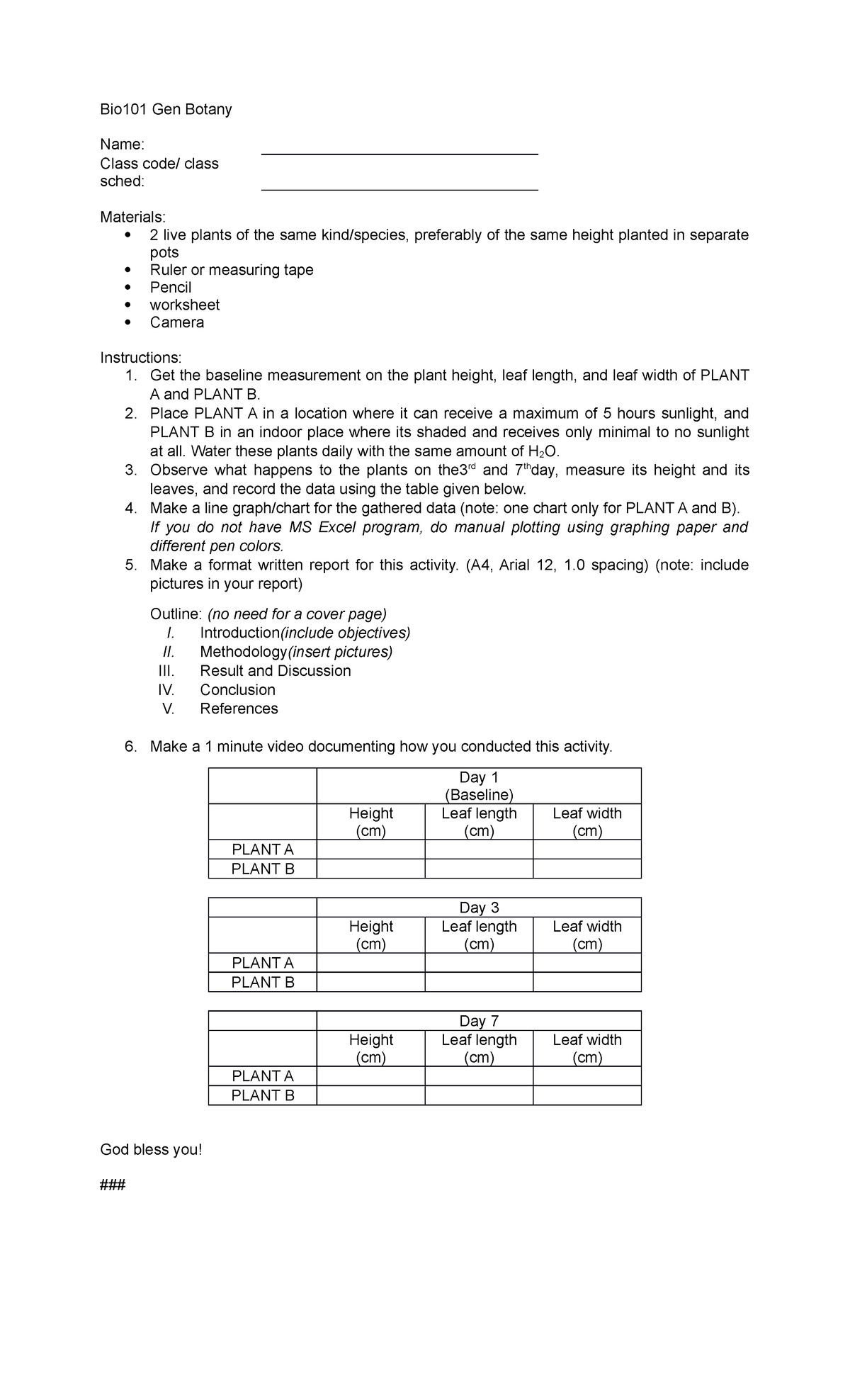 worksheets and assignments from different subjects in the course bs ...