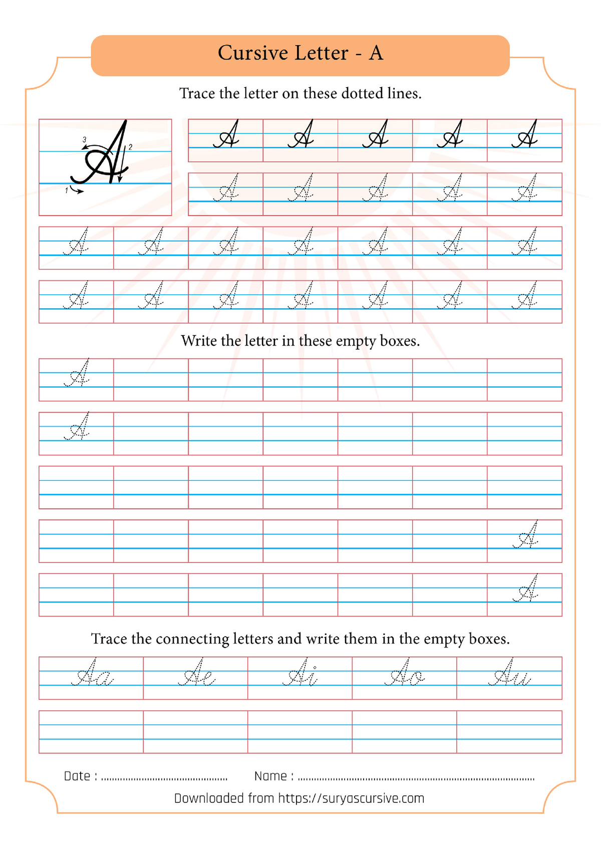 Cursive Capital Letters Worksheet - ENG 3326 - UHD - Studocu