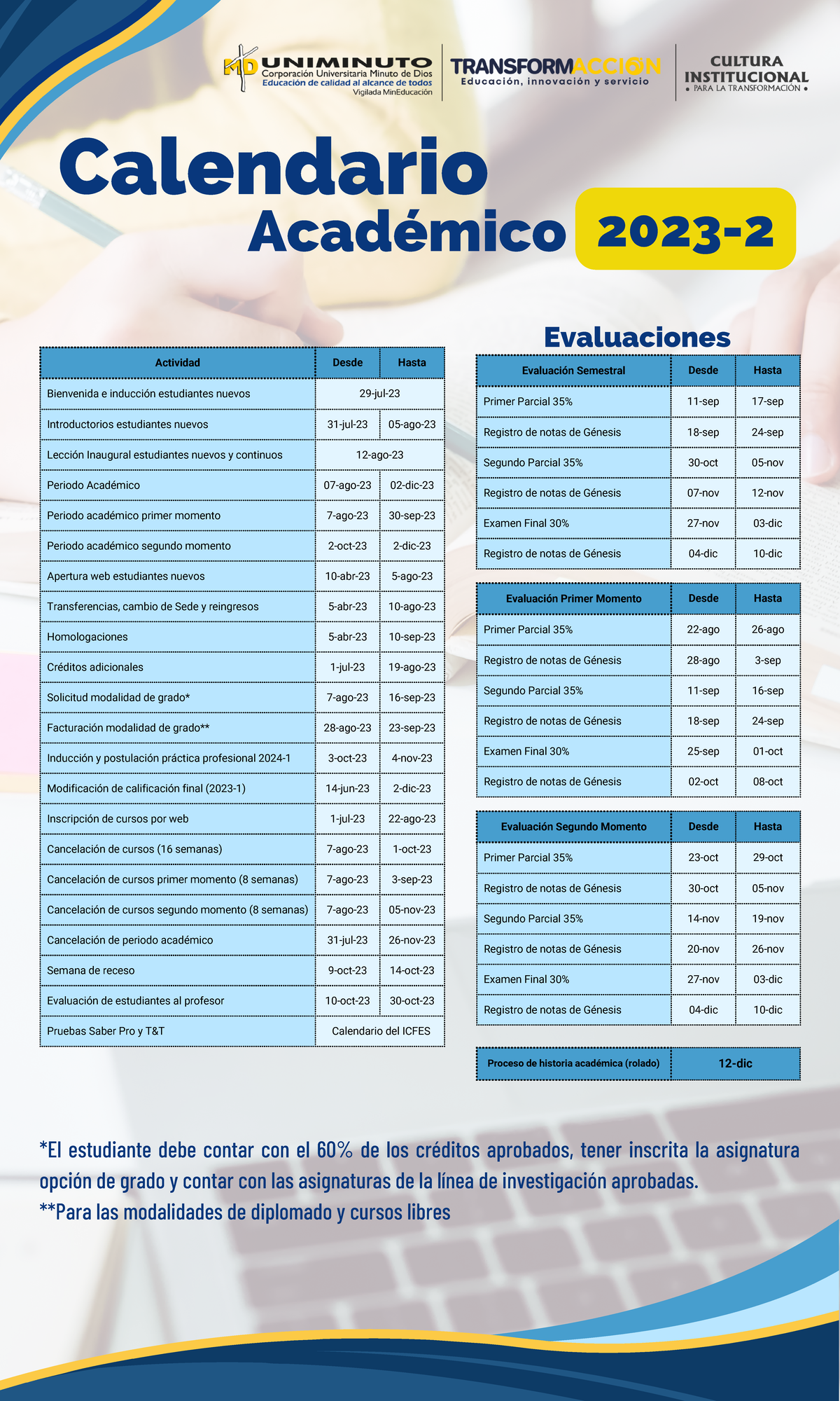 Calendario+Académico estadística Uniminuto Studocu