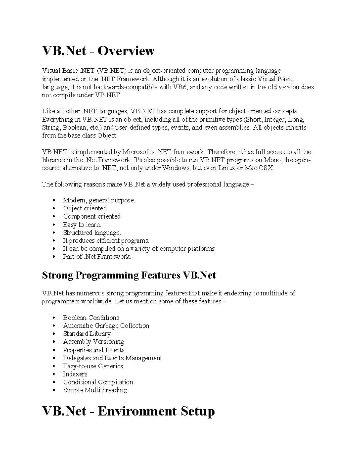 Classic VB-notes and sample code-part 1 - VB - Overview Visual Basic ...