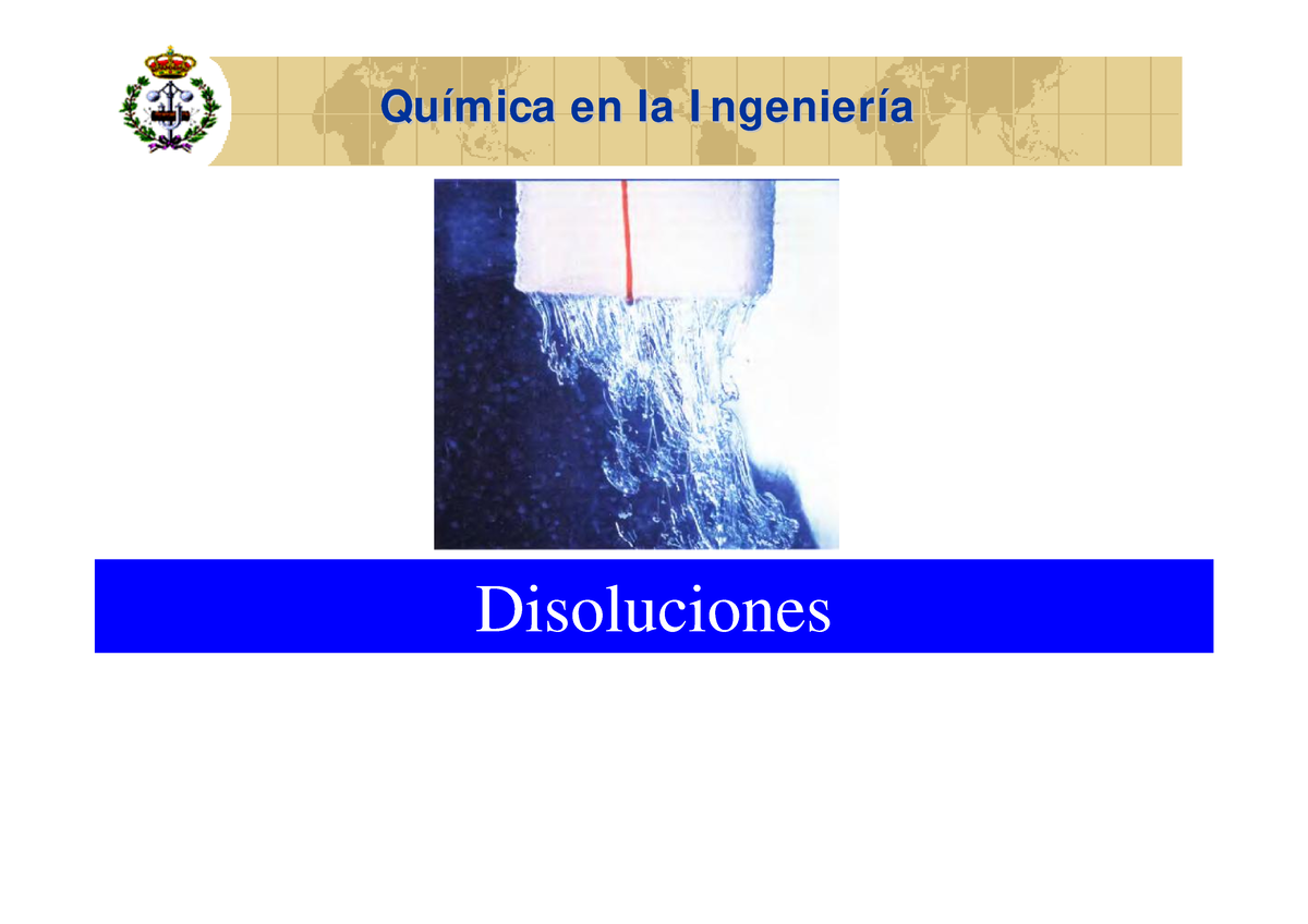 Disoluciones Quimicas - Qu Qu í í Mica En La I Ngenier Mica En La I ...