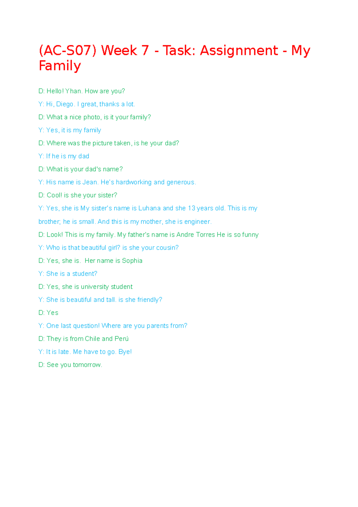 AC-S07 Week 7 - Task Assignment My Family - (AC-S07) Week 7 - Task ...