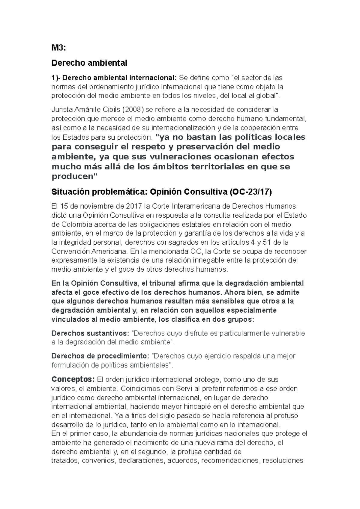 Resumen De Derehco Ambiental M3 Y M4 - M3: Derecho Ambiental 1 ...