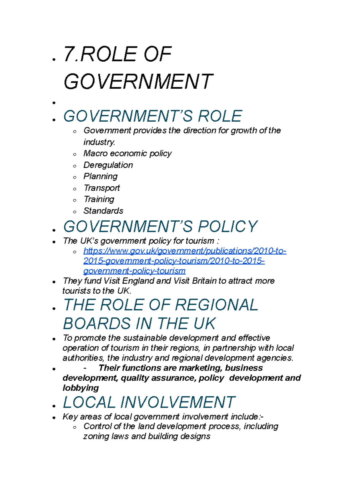 The Role Of Government In Tourism Planning - Design Talk